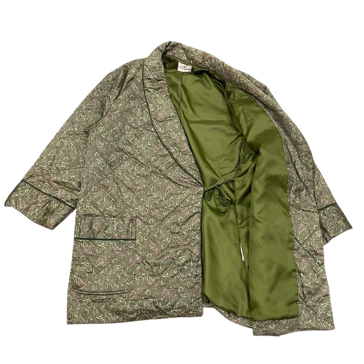 Valentino Vintage Valentino Garavani Body Paisley Quilted Robe Coat Size US M / EU 48-50 / 2 - 4 Thumbnail