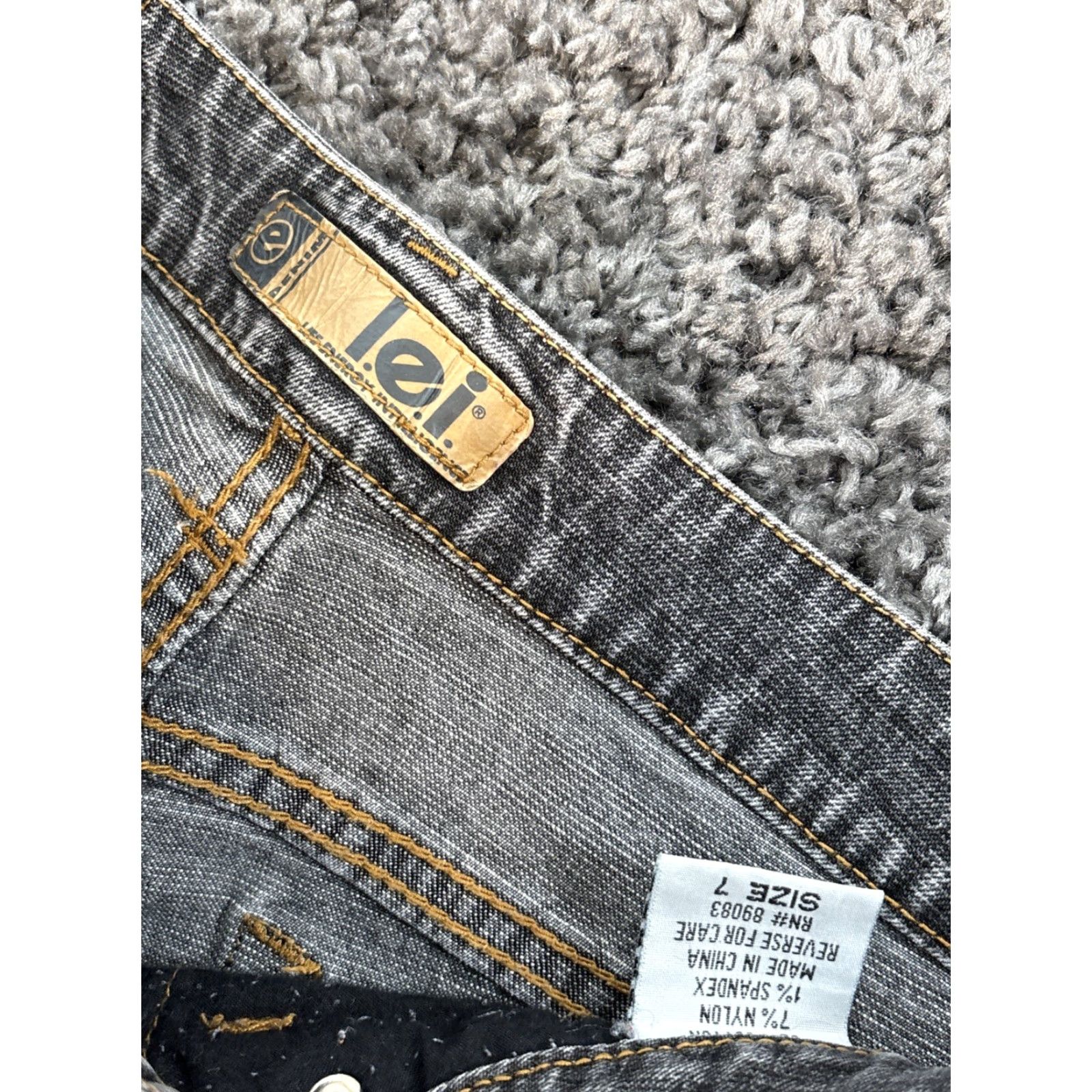 Vintage VINTAGE LEI Jeans Bootcut Womens 30x31 Gray Wash Low Rise Grunge 90s Womens Jeans Size 30" / US 8 / IT 44 - 6 Thumbnail