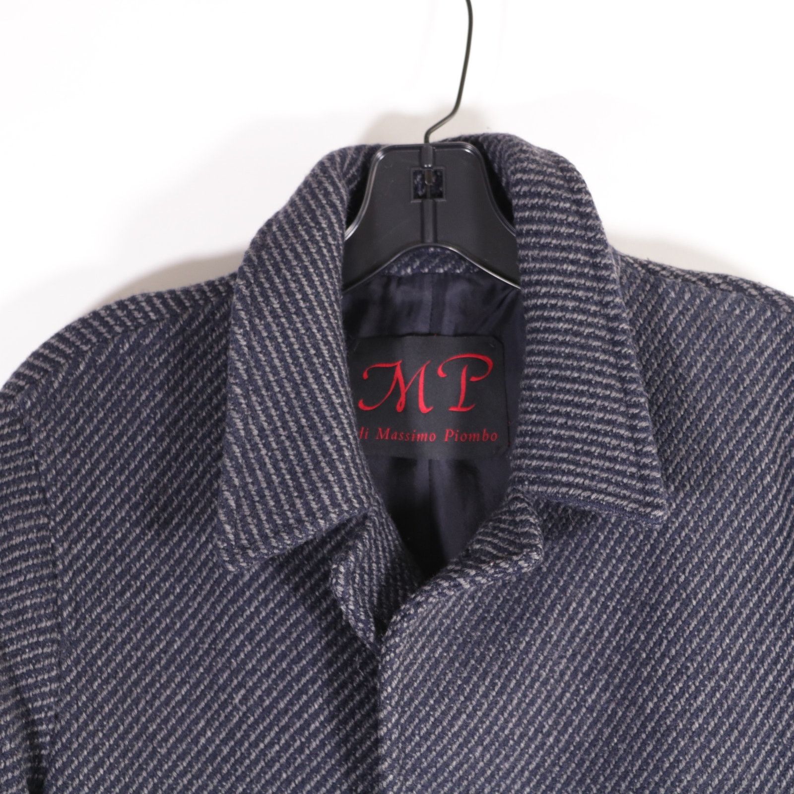 MP Massimo Piombo MP Massimo Piombo Textured Wool Coat Jacket 44 Extra Small Size US XS / EU 42 / 0 - 2 Thumbnail