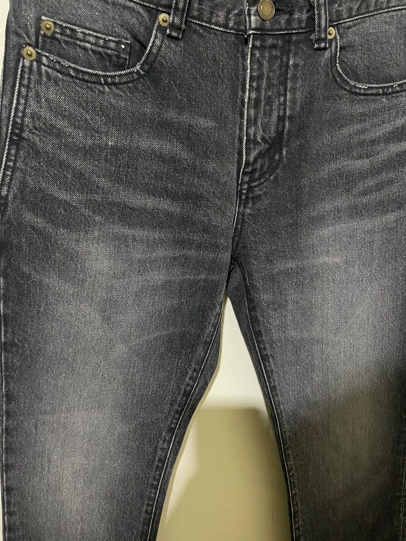 Saint Laurent Paris saint Laurent paris17 FW Genuine Black Grey Washed Fur Emb Size US 29 - 3 Thumbnail