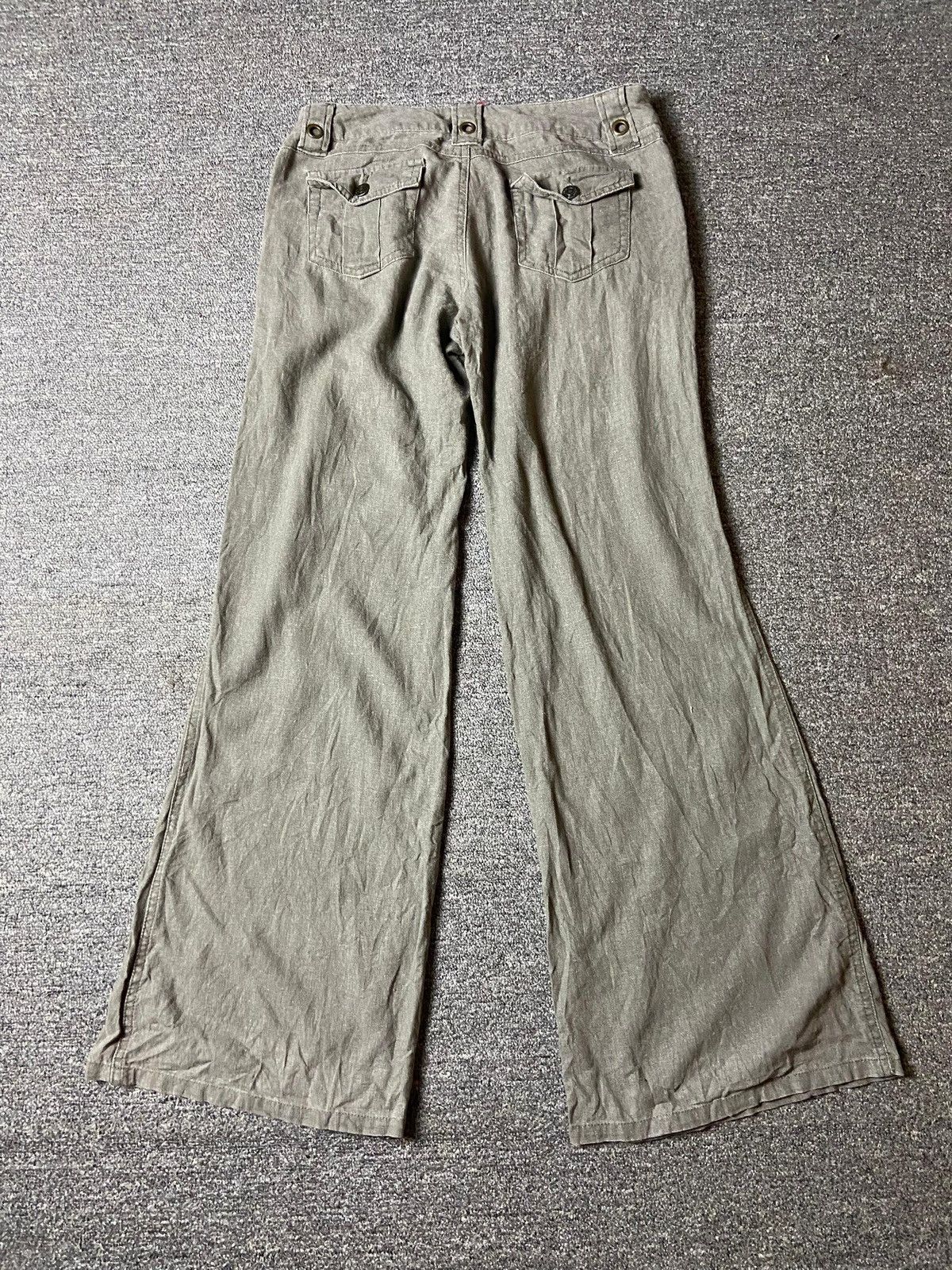 Japanese Brand × Other × Vintage Japanese Brand Rayon Flared Pants with Pocket (122) Size US 29 - 7 Thumbnail