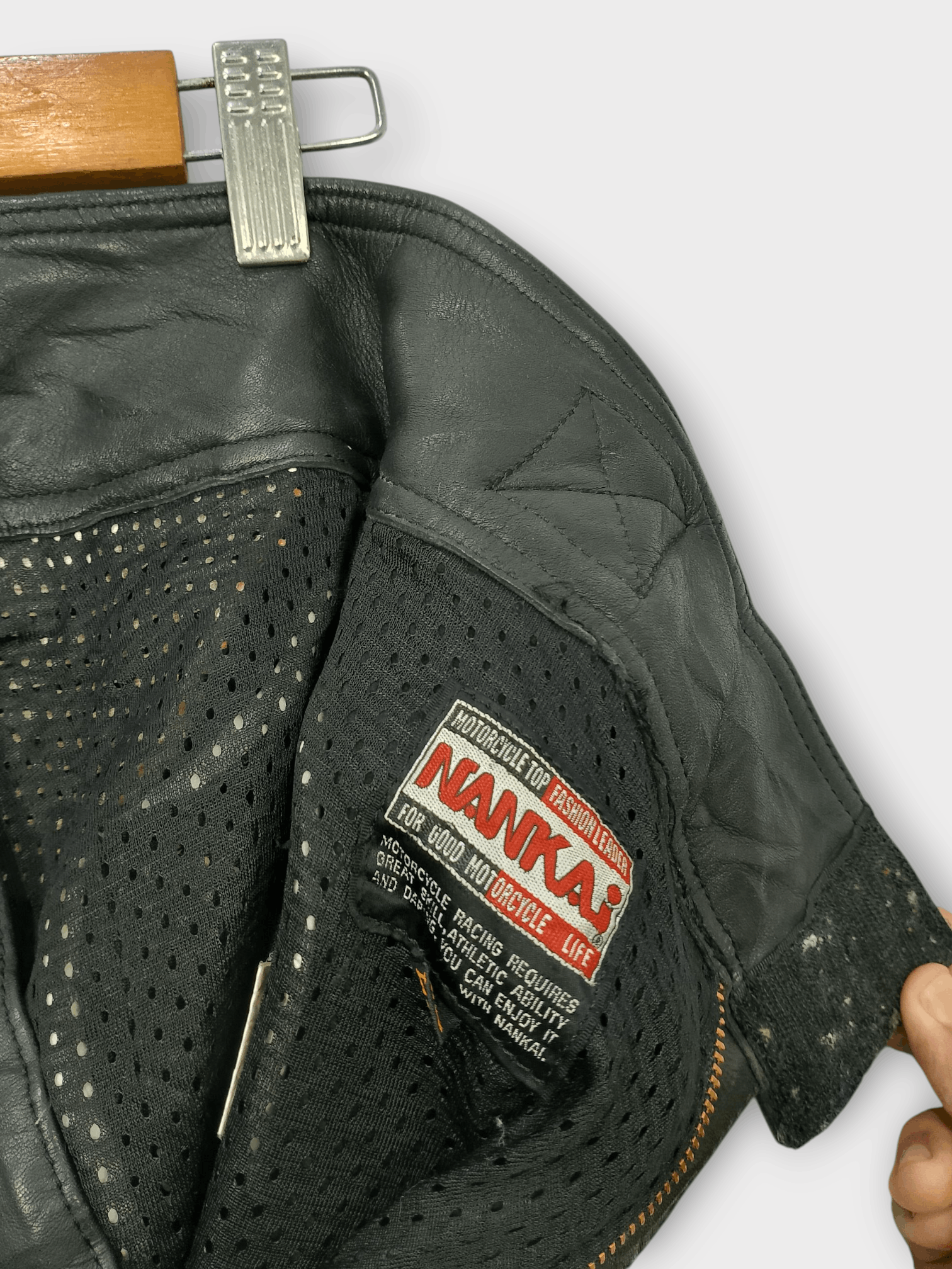 Japanese Brand Vintage 90s NANKAI Leather Motorcycle Pants Size US 30 / EU 46 - 3 Thumbnail