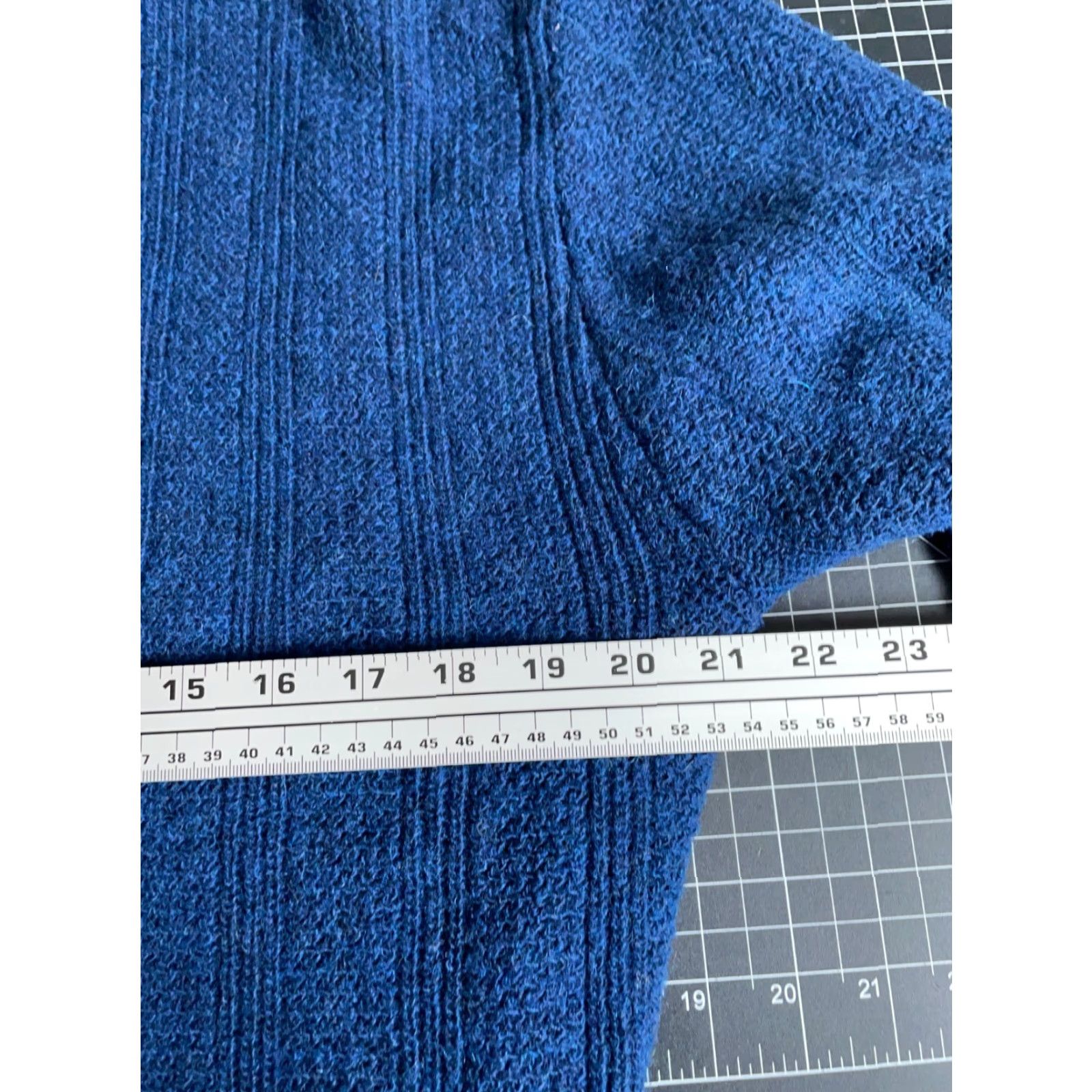 Vintage VINTAGE Puritan Cardigan Sweater 80s Dark Blue Wool Blend Knit Long Sleeve V-Neck Men Large Size US L / EU 52-54 / 3 - 5 Thumbnail