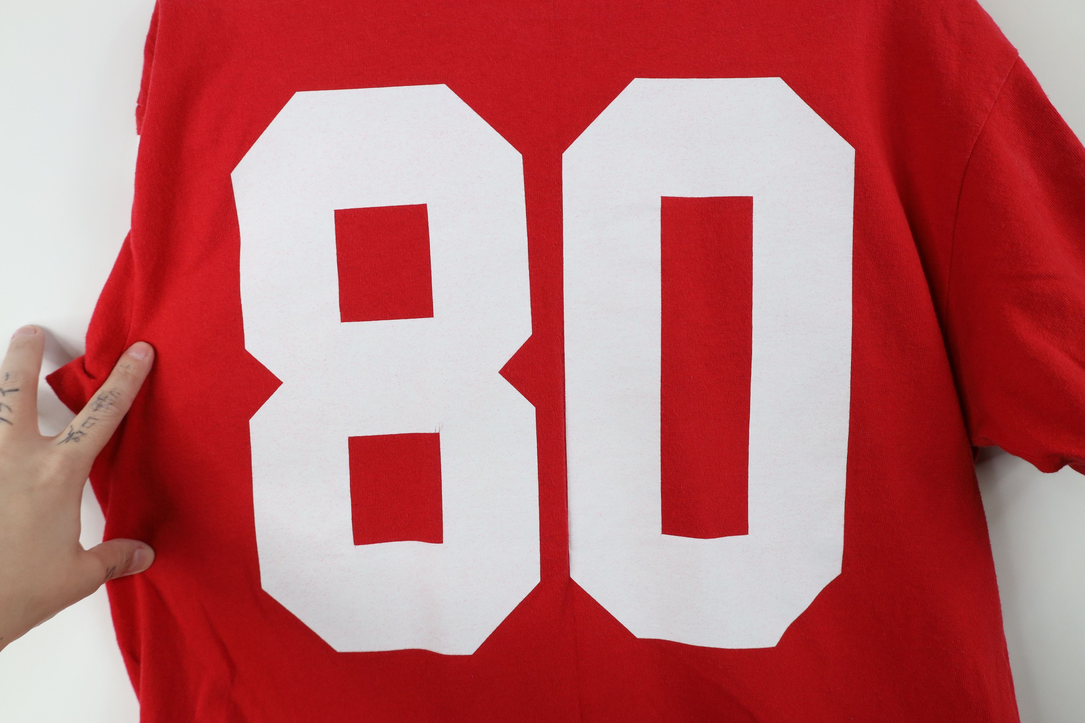 Nike Vintage Nike State University Football Jersey T-Shirt #80 Size US S / EU 44-46 / 1 - 12 Thumbnail