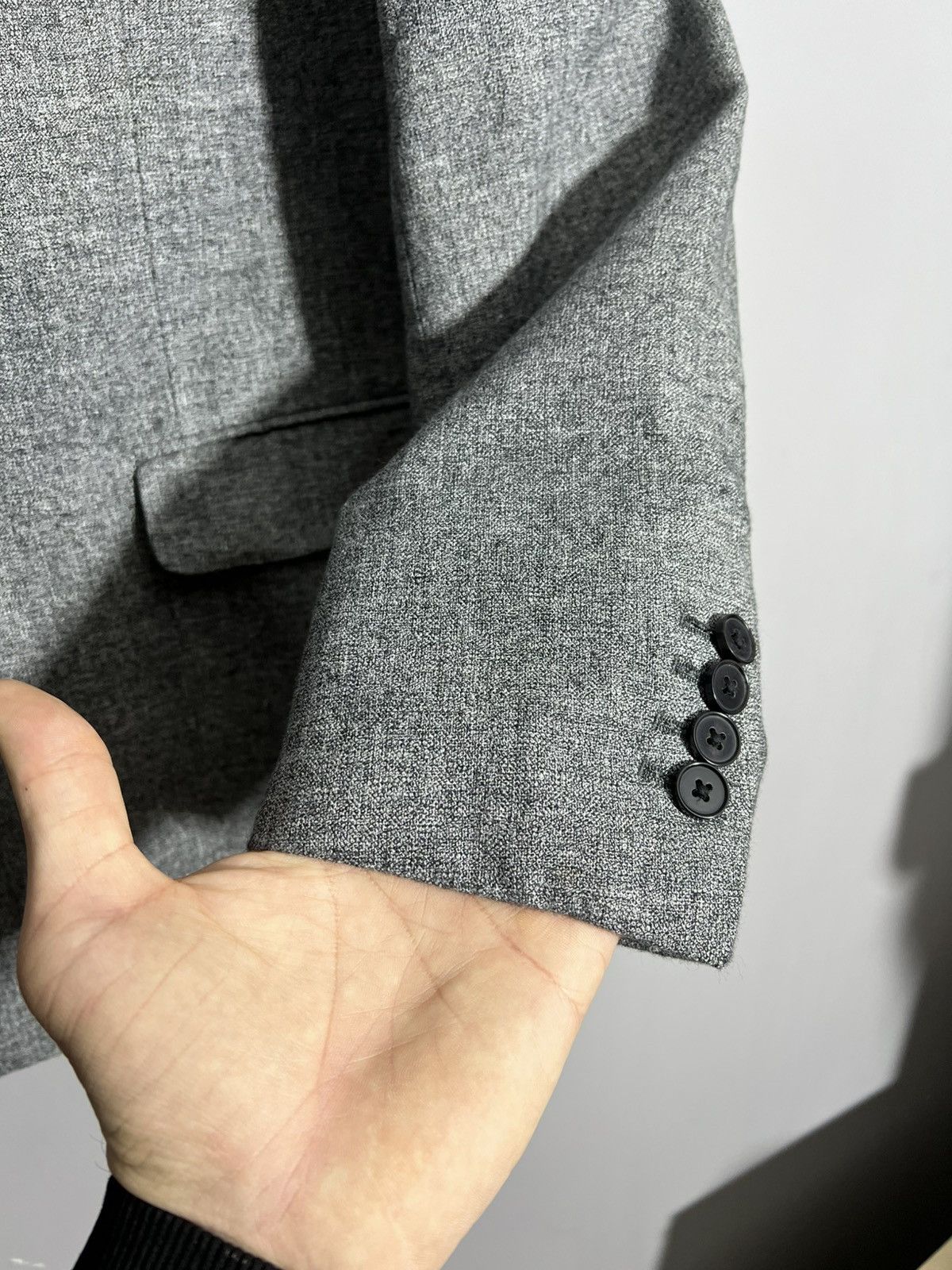 Reiss Reiss Gray Double-Breasted Blazer Jacket Size US M / EU 48-50 / 2 - 6 Thumbnail