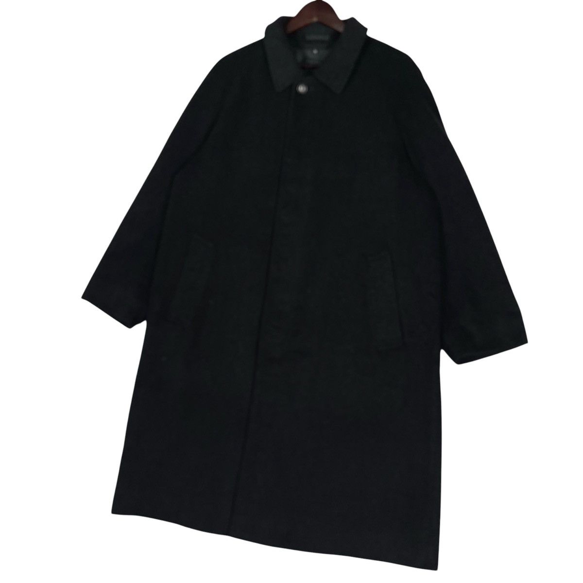 Japanese Brand Vintage L.E. Limited Edition 100% Cashmere Overcoat Black Size US L / EU 52-54 / 3 - 3 Thumbnail