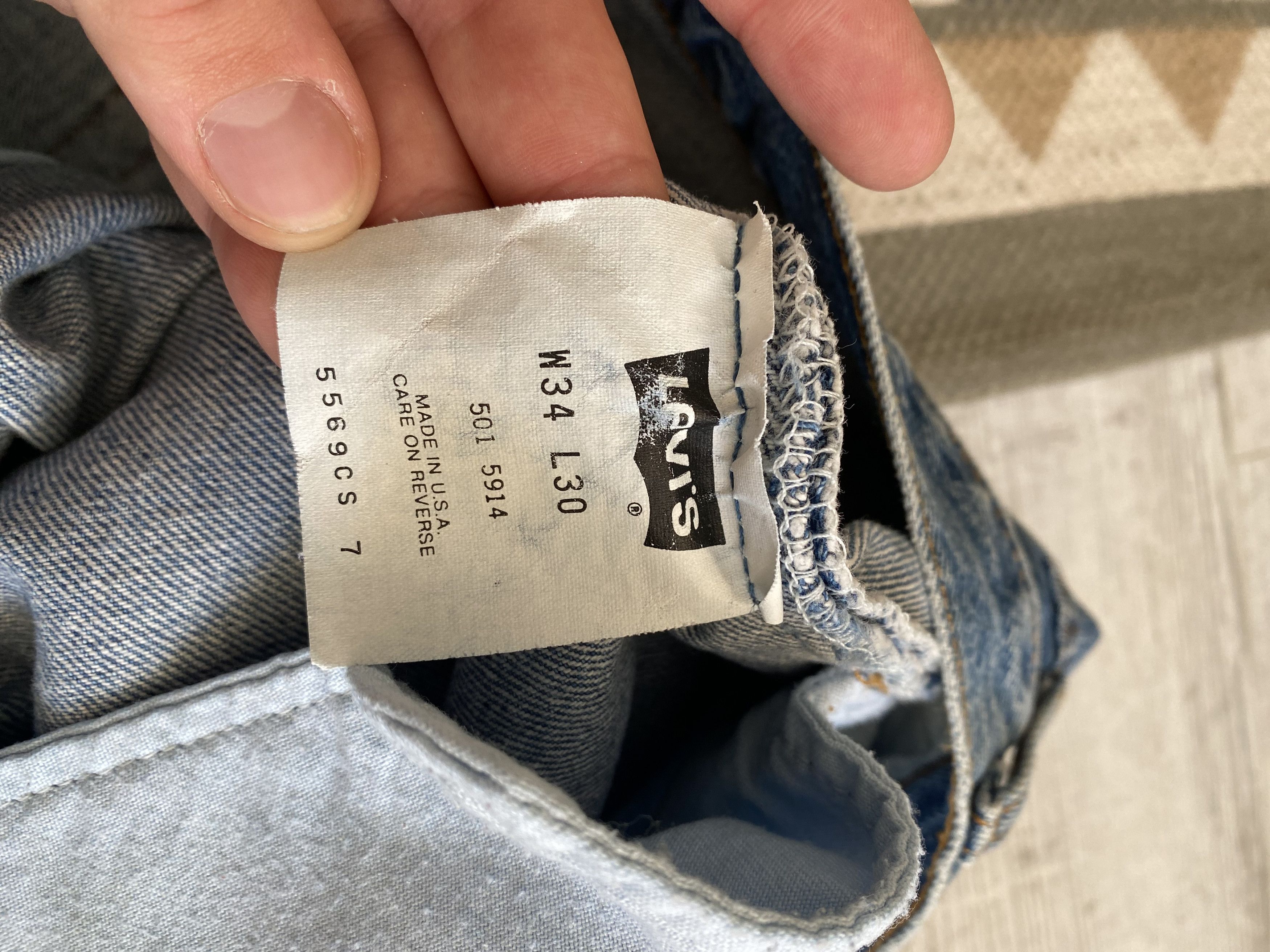 Levi's Vintage Levis Cotton Blue Washed Straight Jeans Size US 34 / EU 50 - 12 Thumbnail