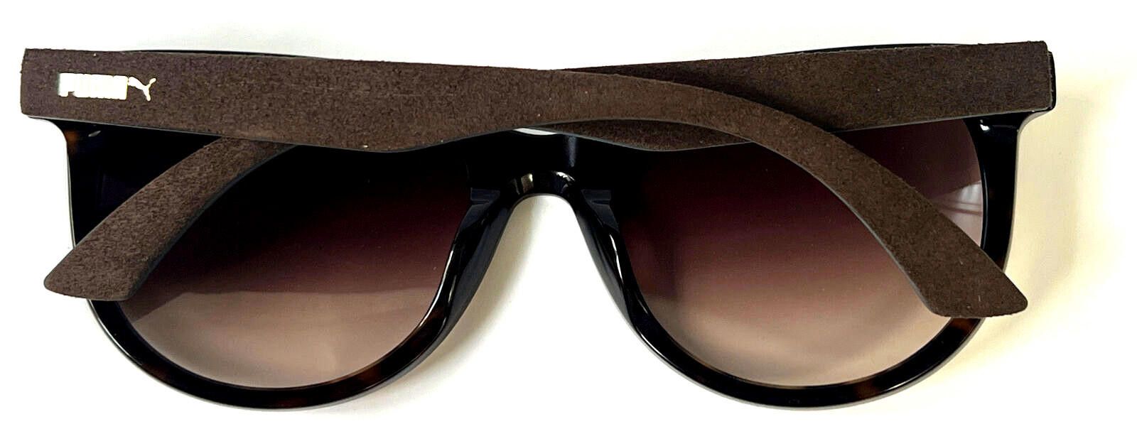 Puma Puma PU0041S 002 Avana Suede Round Sunglasses 54-20 140 New Size ONE SIZE - 7 Thumbnail