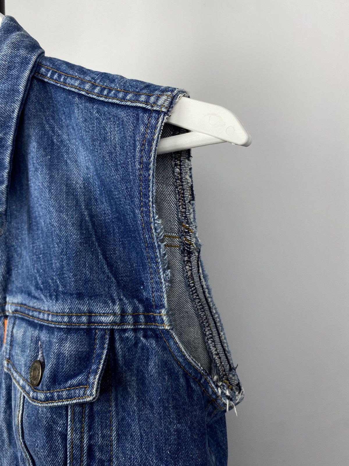 Levi's × Levi's Vintage Clothing × Vintage Levi’s vintage rare 70-80s Orange Tab vest denim streetwear Size US S / EU 44-46 / 1 - 7 Thumbnail