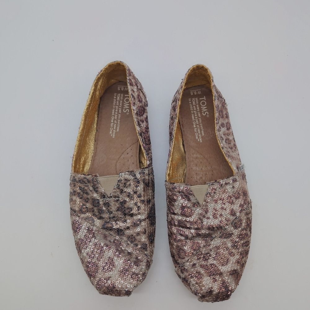 Toms Tom's Sequins Leopard Loafers Sz 8.5 Size US 8.5 / IT 38.5 - 8 Thumbnail