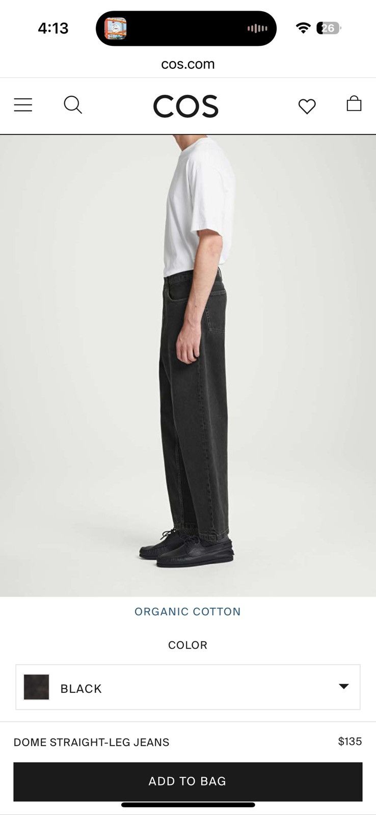 Cos Cos Dome Straight Leg Jeans Size US 33 - 7 Thumbnail