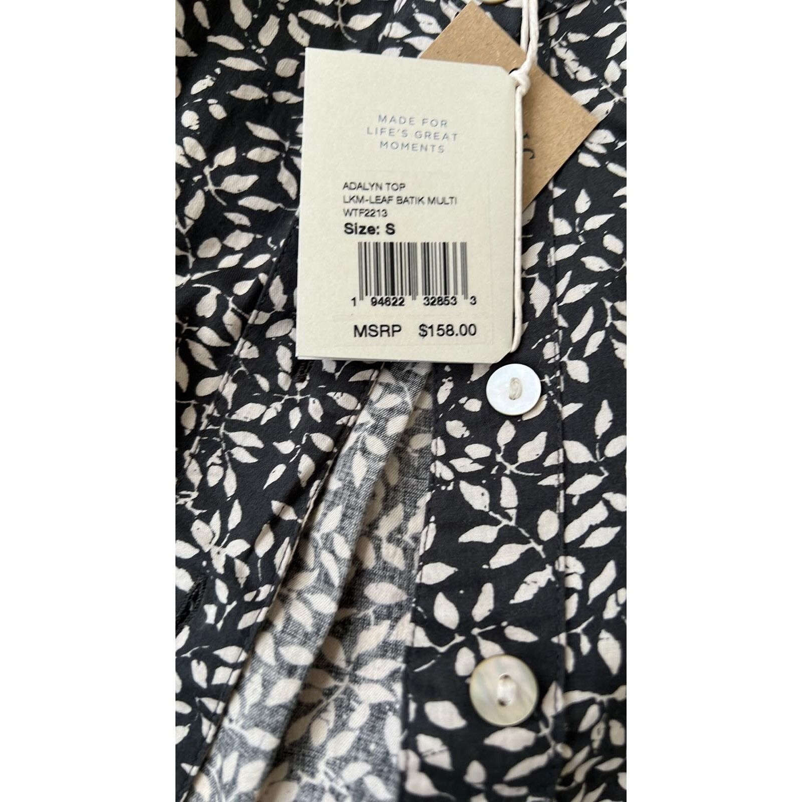 Faherty FAHERTY Adalyn Top Organic Cotton Multi Size S A000356 Size S / US 4 / IT 40 - 3 Thumbnail