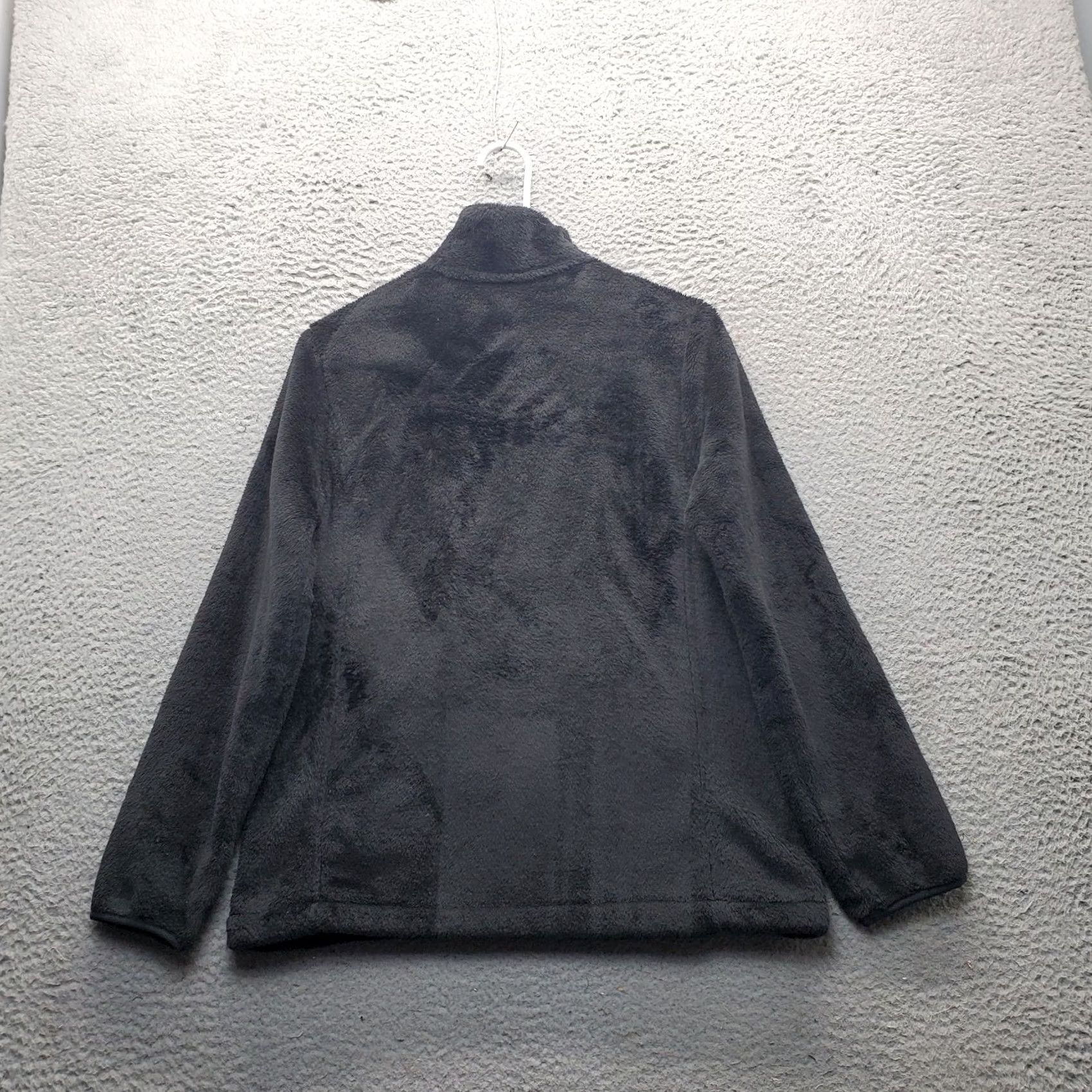 Lands' End Lands' End Cozy Fleece Jacket Womens Small Black Long Sleeve Mock Neck Full Zip Size S / US 4 / IT 40 - 2 Thumbnail