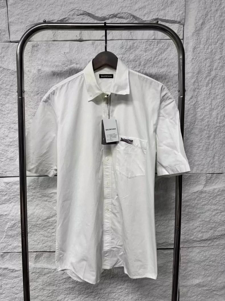 Balenciaga Balenciaga Embroidered Coke Short Sleeve Shirt Size US S / EU 44-46 / 1 - 1 Thumbnail