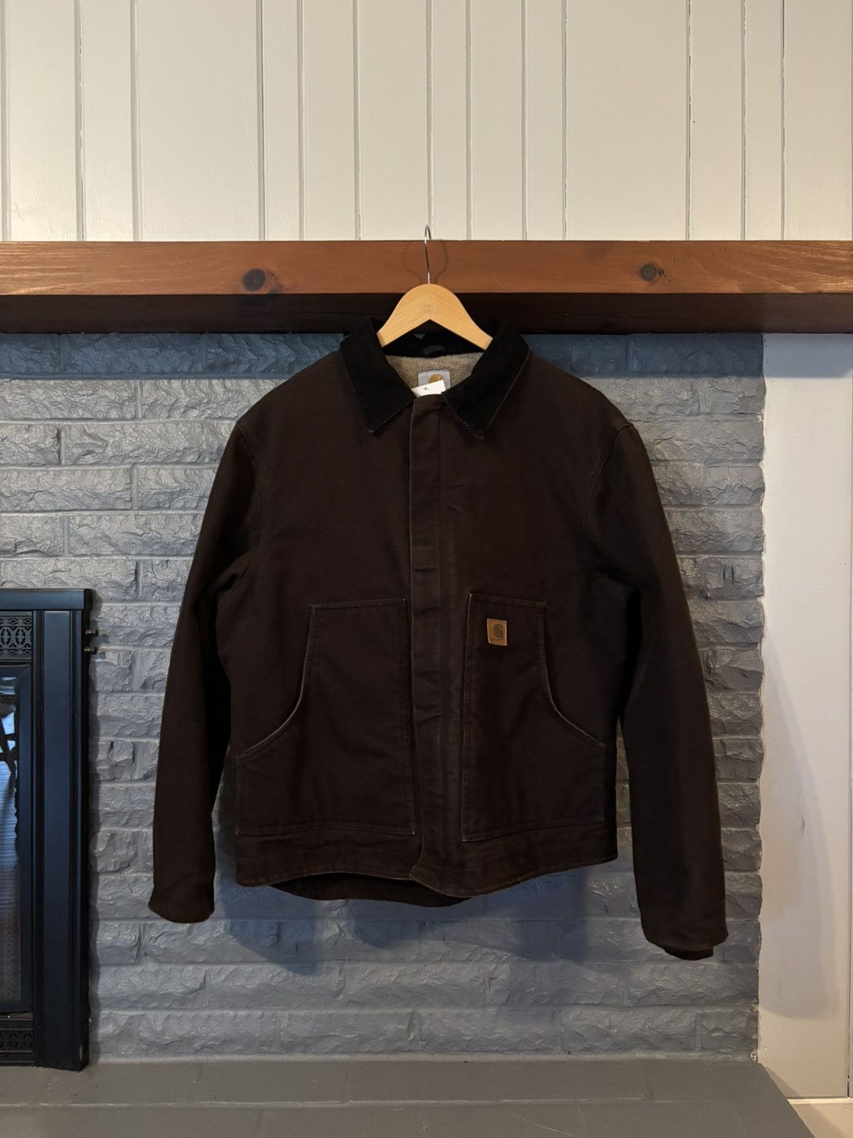 Carhartt Dark Brown Sherpa-Lined Carhartt Artic Jacket Brown Carhartt Size US L / EU 52-54 / 3 - 1 Thumbnail