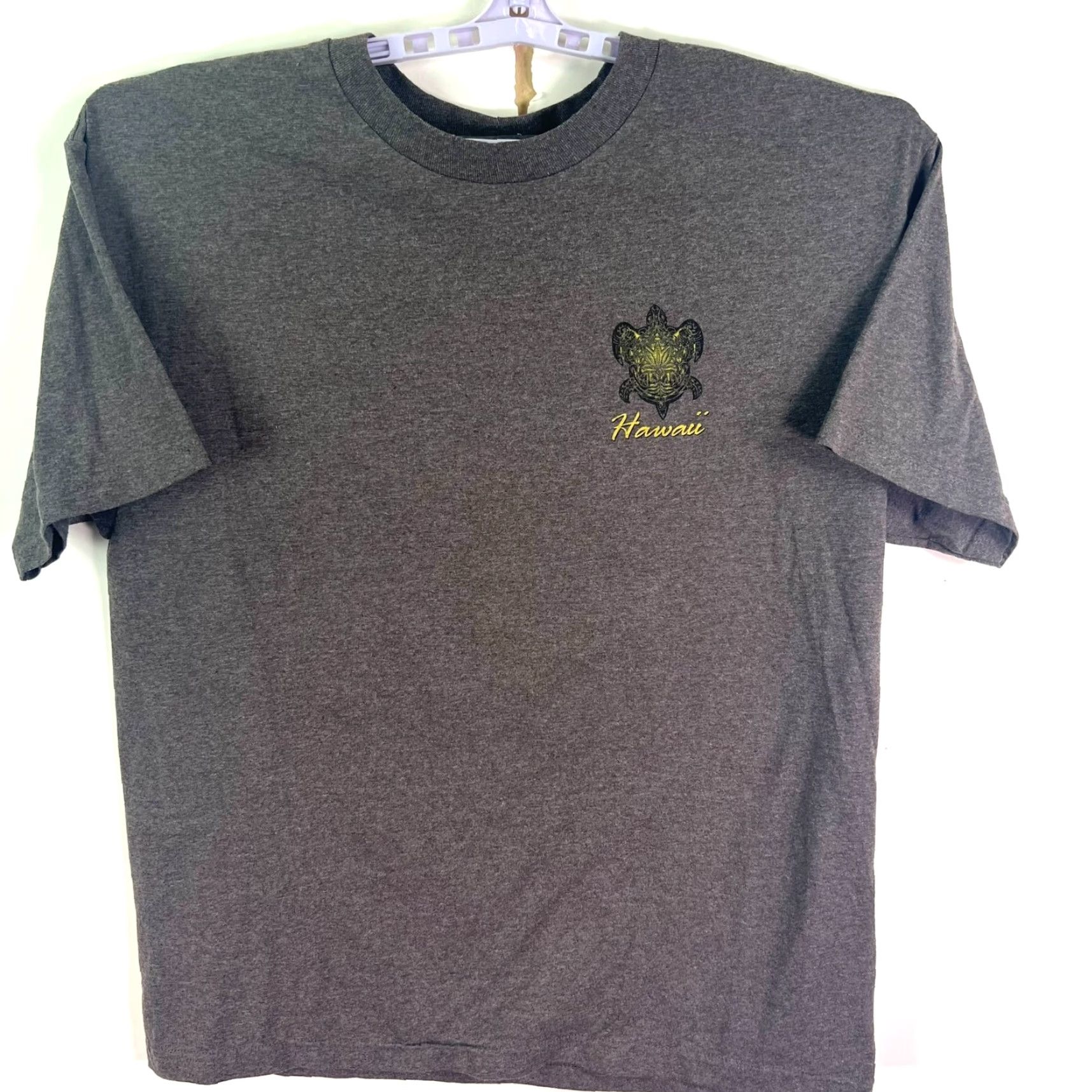 Vintage VINTAGE Alstyle T-Shirt Mens XL Heather Gray Hawaii Turtle T Shirt Crew Neck Short Sleeve Graphic Print Logo Friends 90s Decade Size US XL / EU 56 / 4 - 2 Thumbnail
