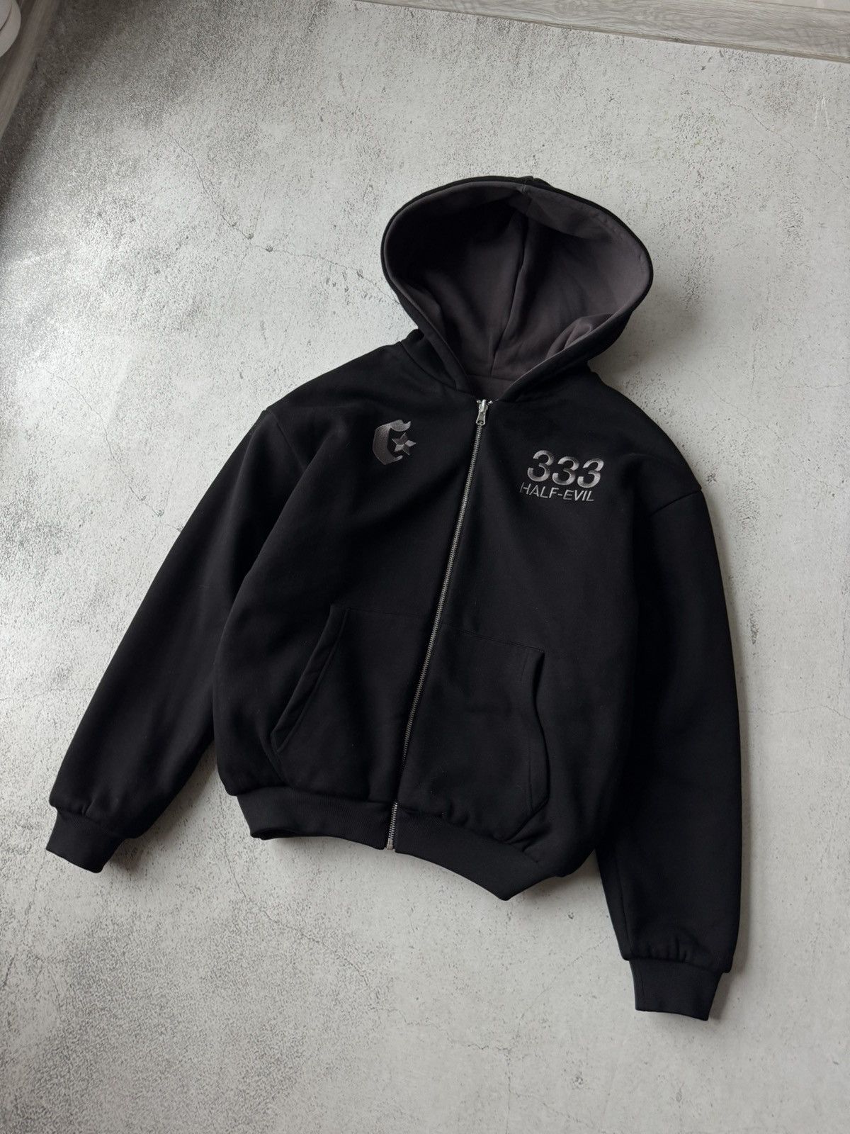 Crash Vancouver × Half Evil Half Evil 333 Crash Vancouver Double Reversible Zip Hoodie Size US S / EU 44-46 / 1 - 2 Thumbnail
