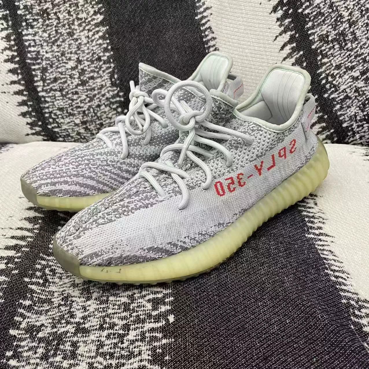 Adidas Adidas YEEZY Blue Lowtop Sneakers 11 Men Size US 11 / EU 44 - 1 Thumbnail