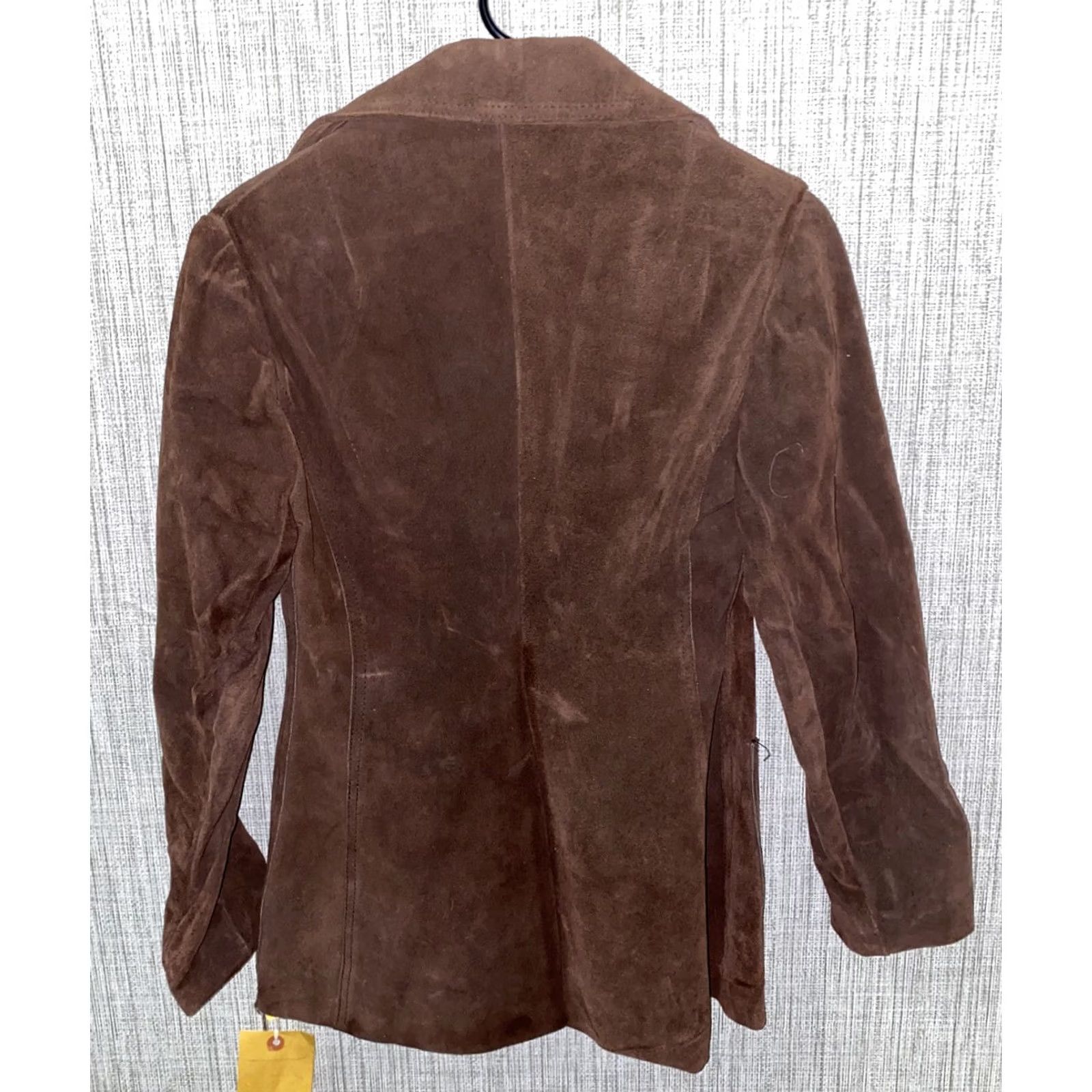 Vintage The Paris Brown Leather 2 Button Sport Coat Women Size 34 NWT Size XXS / US 00 / IT 34 - 6 Thumbnail