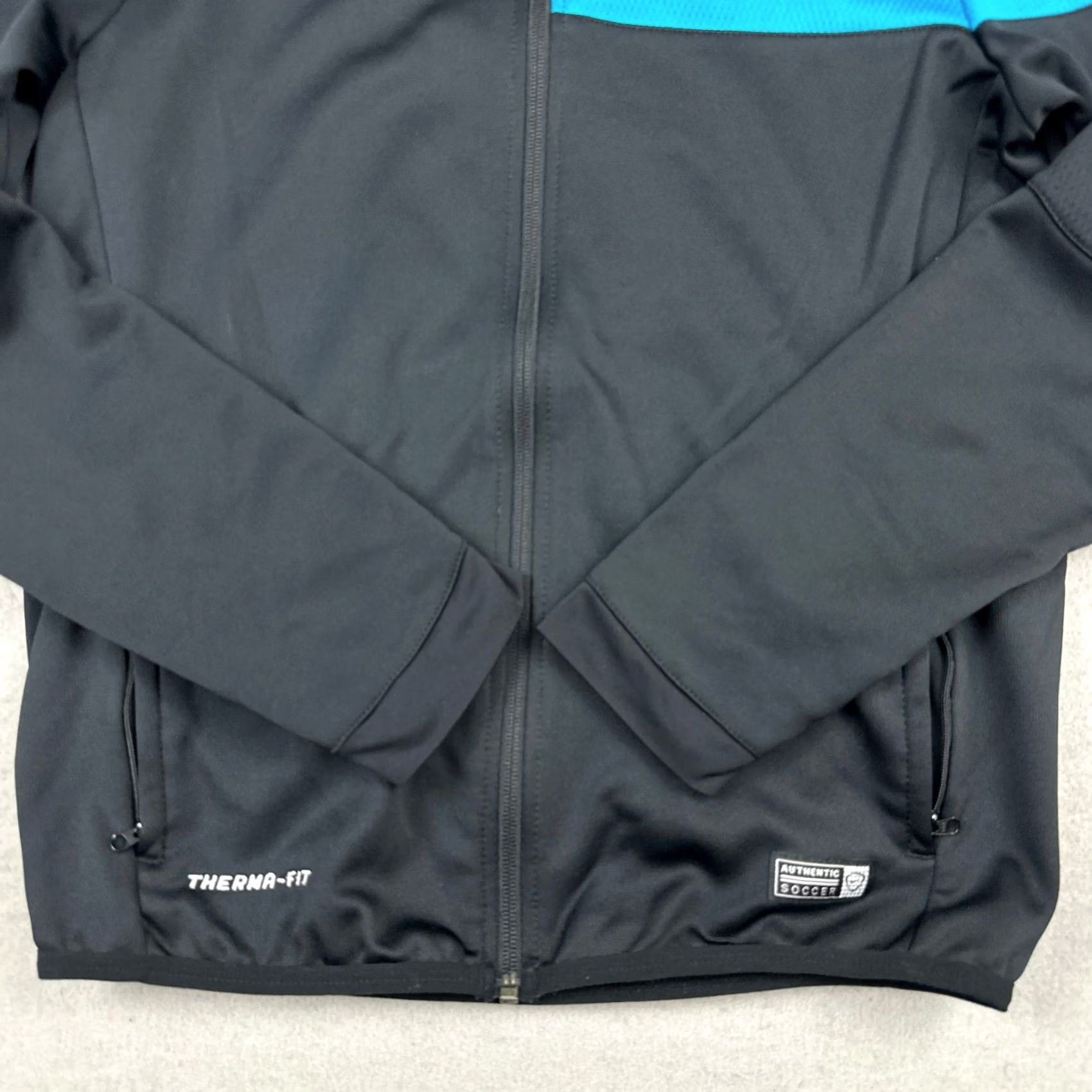 Nike Nike Jacket Men Small Black Blue Solid Full Zip Pockets Swoosh Soccer Hoodie S Size US S / EU 44-46 / 1 - 3 Thumbnail