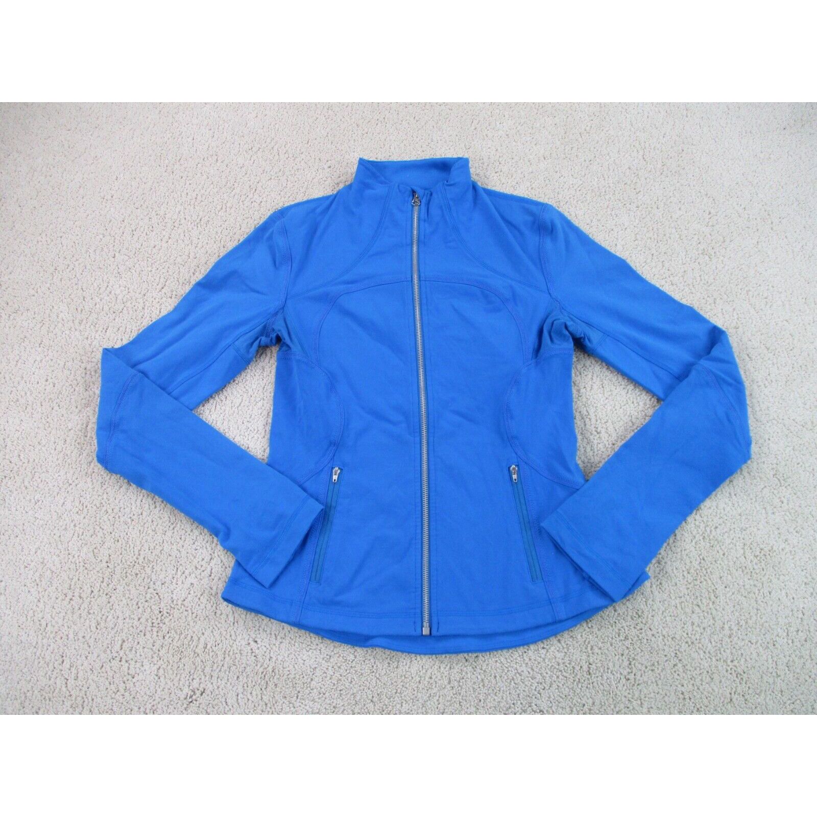 Lululemon Lululemon Forme Jacket Womens 8 Blue Outdoor Lightweight Yoga Zip  Coat Ladies
