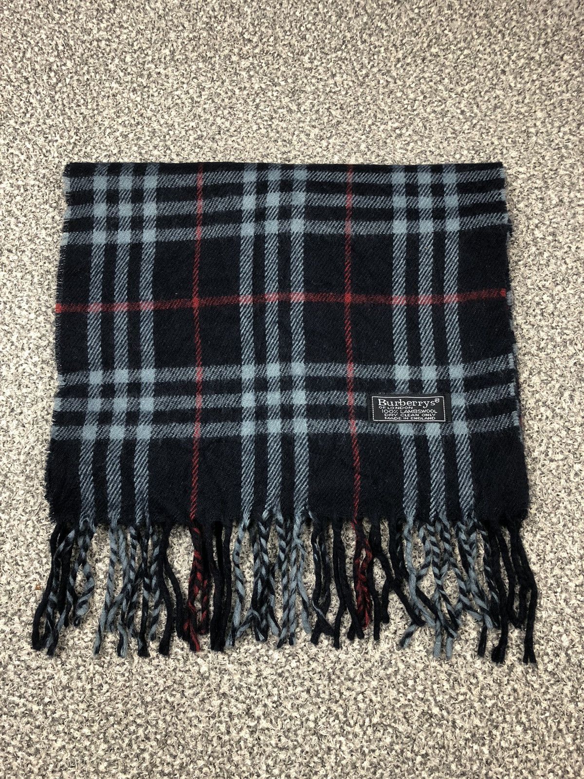Burberry × Vintage Vintage Burberrys Scarf / Muffler / Neckwear Lambswool Size ONE SIZE - 6 Thumbnail