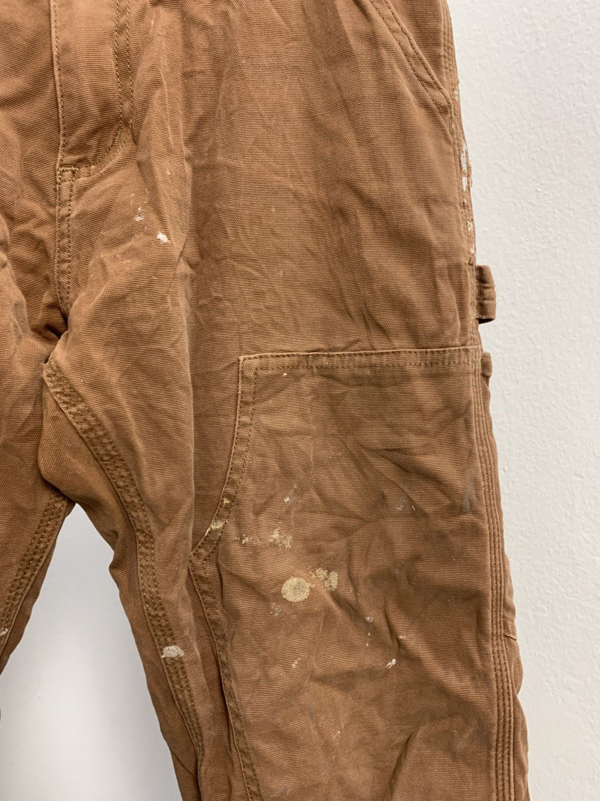 Carhartt × Carhartt Wip Trashed‼️Carhartt double knee carpenter painted damaged Size US 30 / EU 46 - 7 Thumbnail