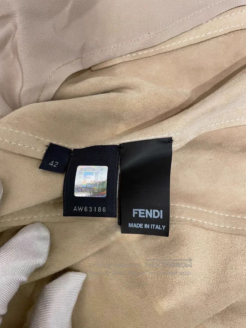 Fendi Fendi Silver Leather Jacket Size S / US 4 / IT 40 - 8 Thumbnail