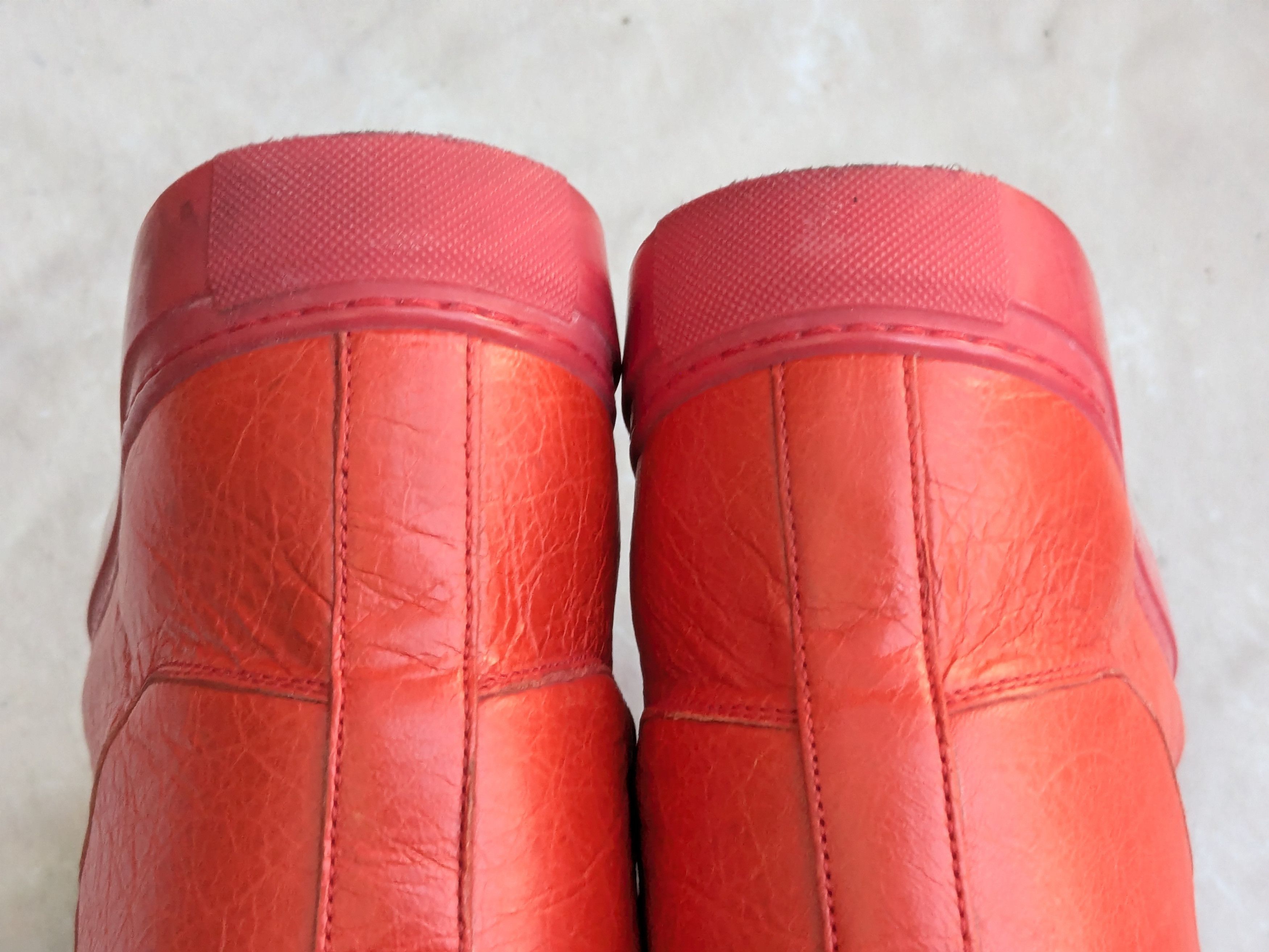 Balenciaga Balenciaga Arena Red 11 High Tops Leather Size US 11 / EU 44 - 14 Thumbnail