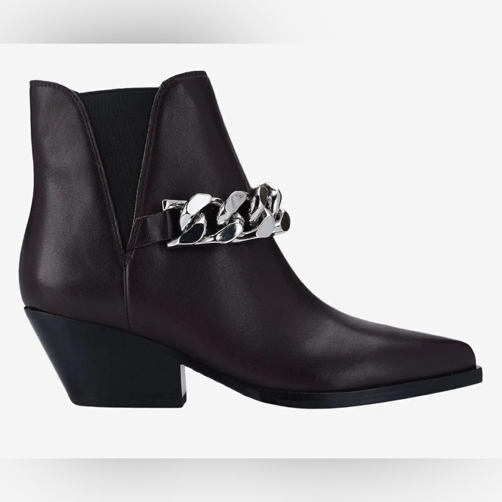 Marc Fisher Marc Fisher LTD™ leather Henly Ankle boot, chunky chain poi Size US 6 / IT 36 - 2 Thumbnail