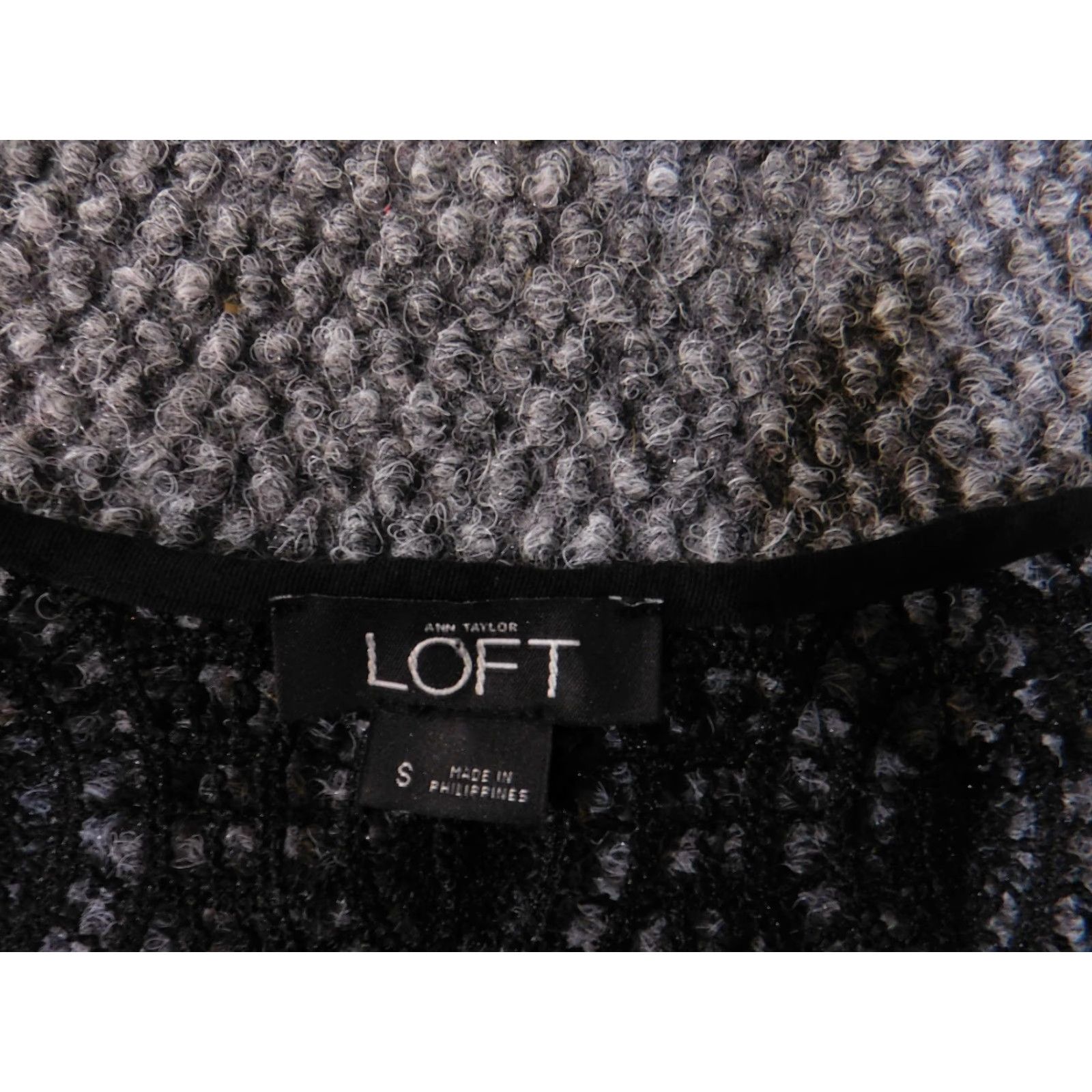Loft Ann Taylor LOFT Romper Womens S Black Lace Sleeveless Round Neck Casual Knit Modal One-Piece Stretch Classic Regular Size 28" / US 6 / IT 42 - 6 Thumbnail