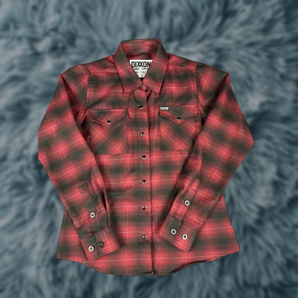 Vintage Dixxon Form And Function Flannel Plaid Red And Black Women S Small S Button-Up Shirt Womens Size S / US 4 / IT 40 - 1 Thumbnail
