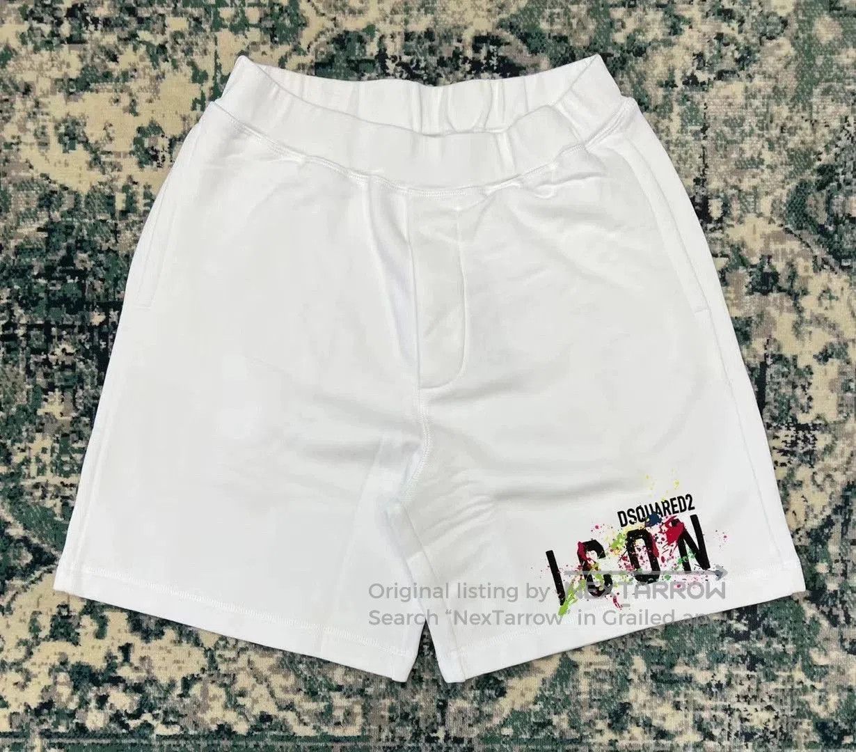 Dsquared2 White Graphic Print Casual Shorts. Size US 30 / EU 46 - 1 Thumbnail