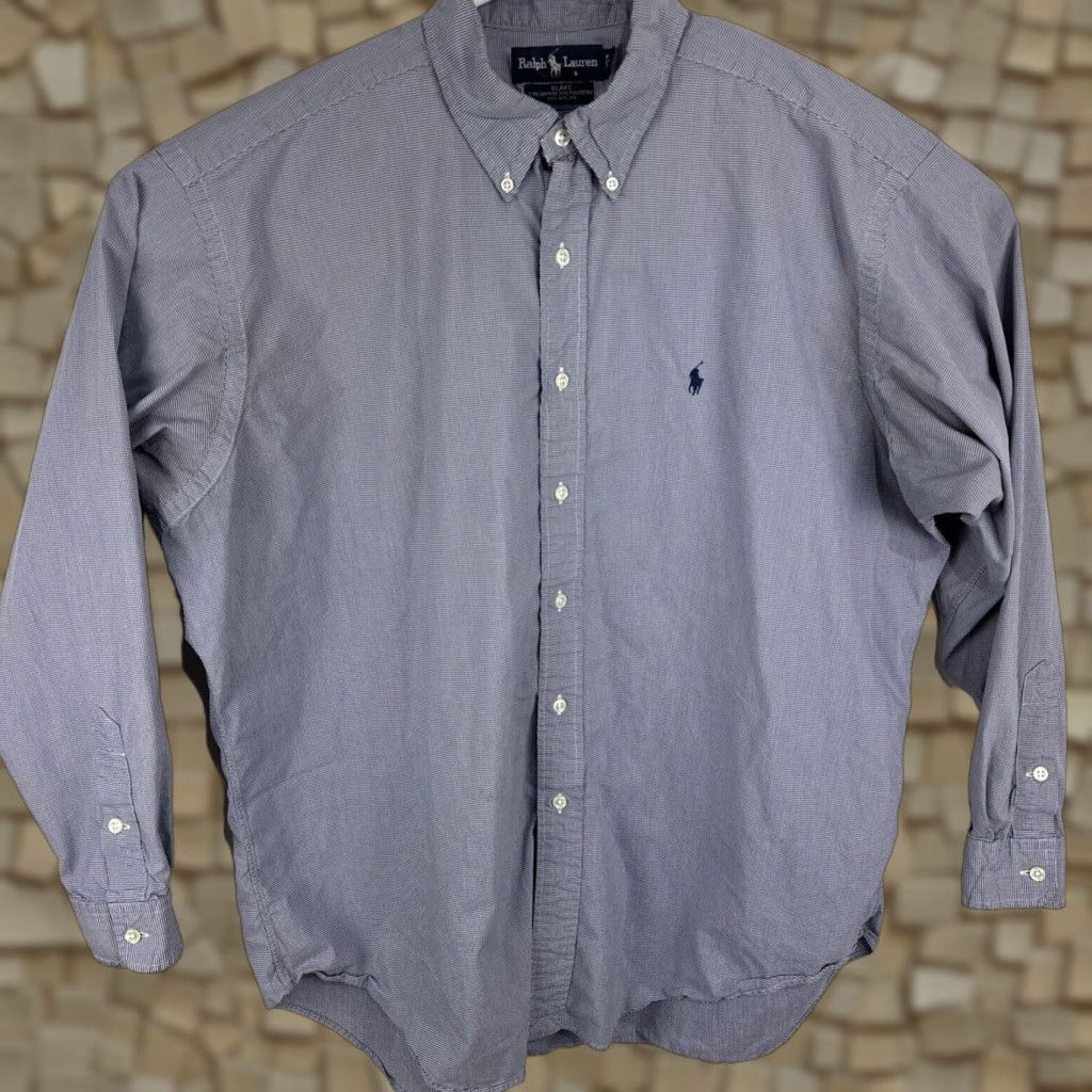 Polo Ralph Lauren Polo Ralph Lauren Shirt Mens XL Long Sleeve Lightweight Blue Nylon Pony Blake Size US XL / EU 56 / 4 - 1 Thumbnail