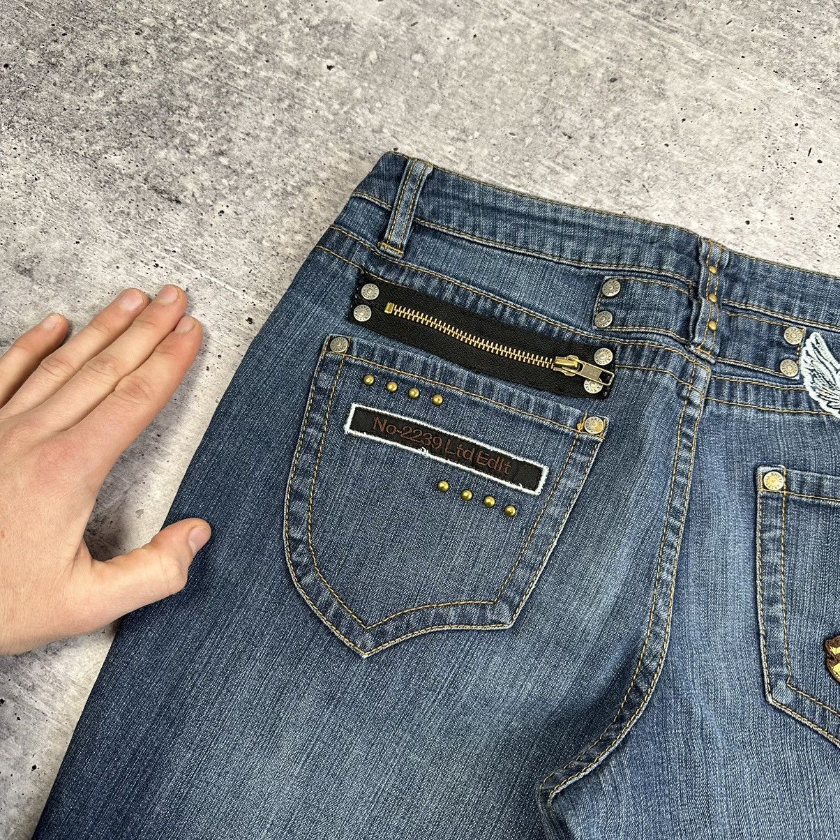 Japanese Brand × Vintage Vintage AJC Flared Jeans Blue Size UK 12 US 10 Size 30" / US 8 / IT 44 - 6 Thumbnail