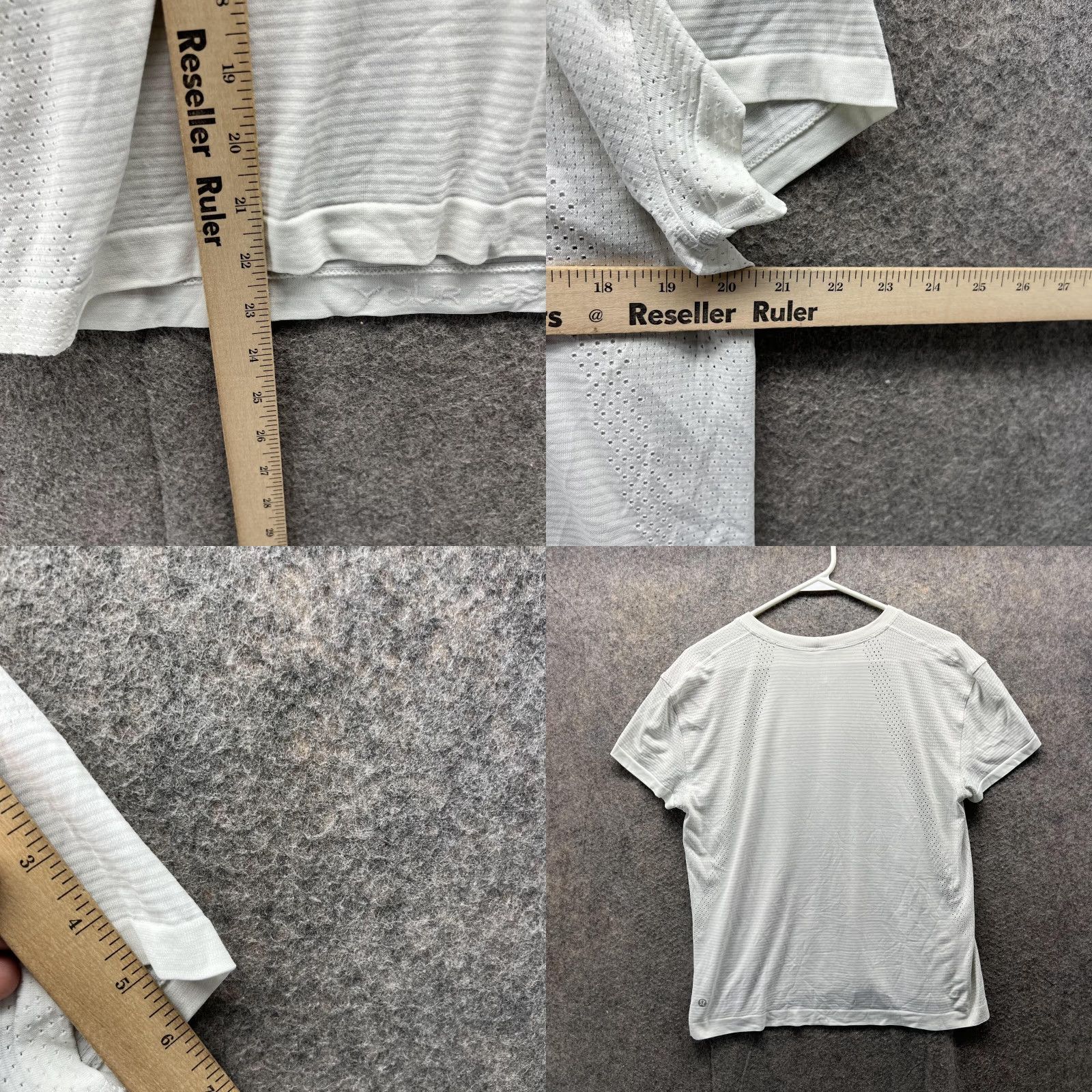 Lululemon Lululemon Shirt Women 10 White T-Shirt Polyester Crewneck Short Sleeve Casual Tee Modern Basic Mens Womens Girls Boys Size L / US 10 / IT 46 - 8 Thumbnail