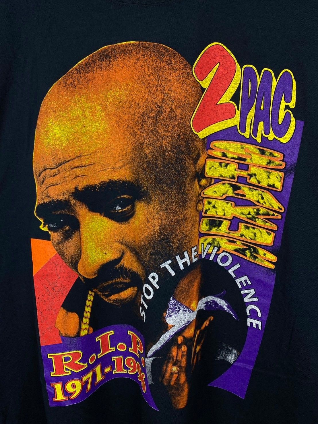 Rap Tees 2Pac Me Against The World T-Shirts DO450 Size US XXL / EU 58 / 5 - 2 Thumbnail