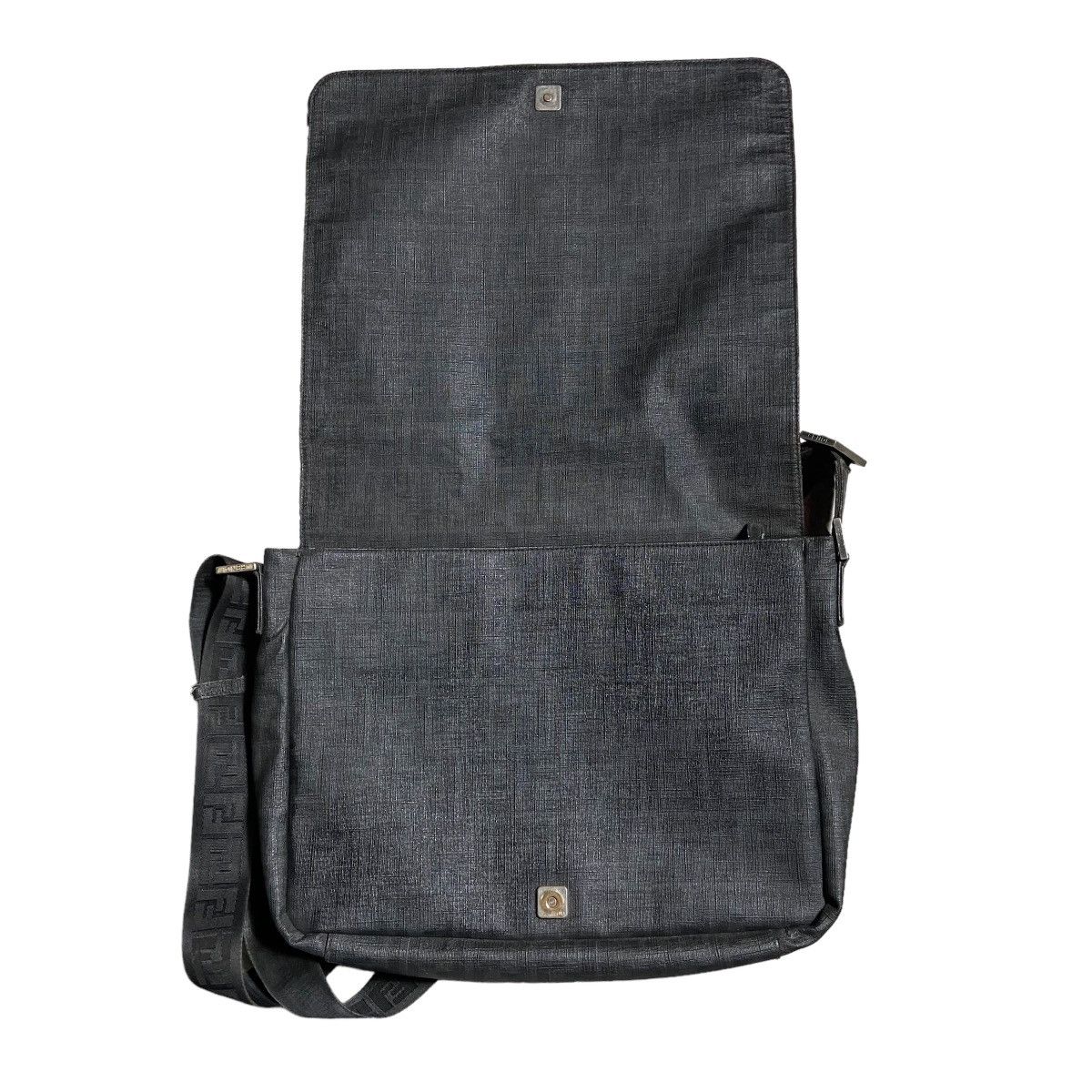 Fendi Fendi Dark Monogram Leather Messenger Bag / Crossbody Size ONE SIZE - 4 Thumbnail