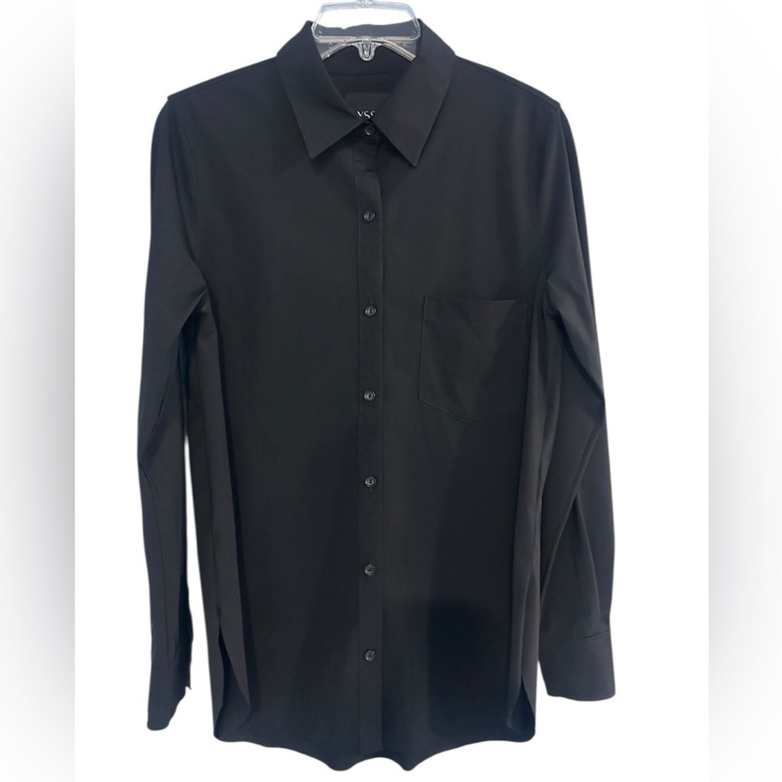 Other LYSSE Connie Button Down Button Front Blouse Black Small Size S / US 4 / IT 40 - 2 Thumbnail