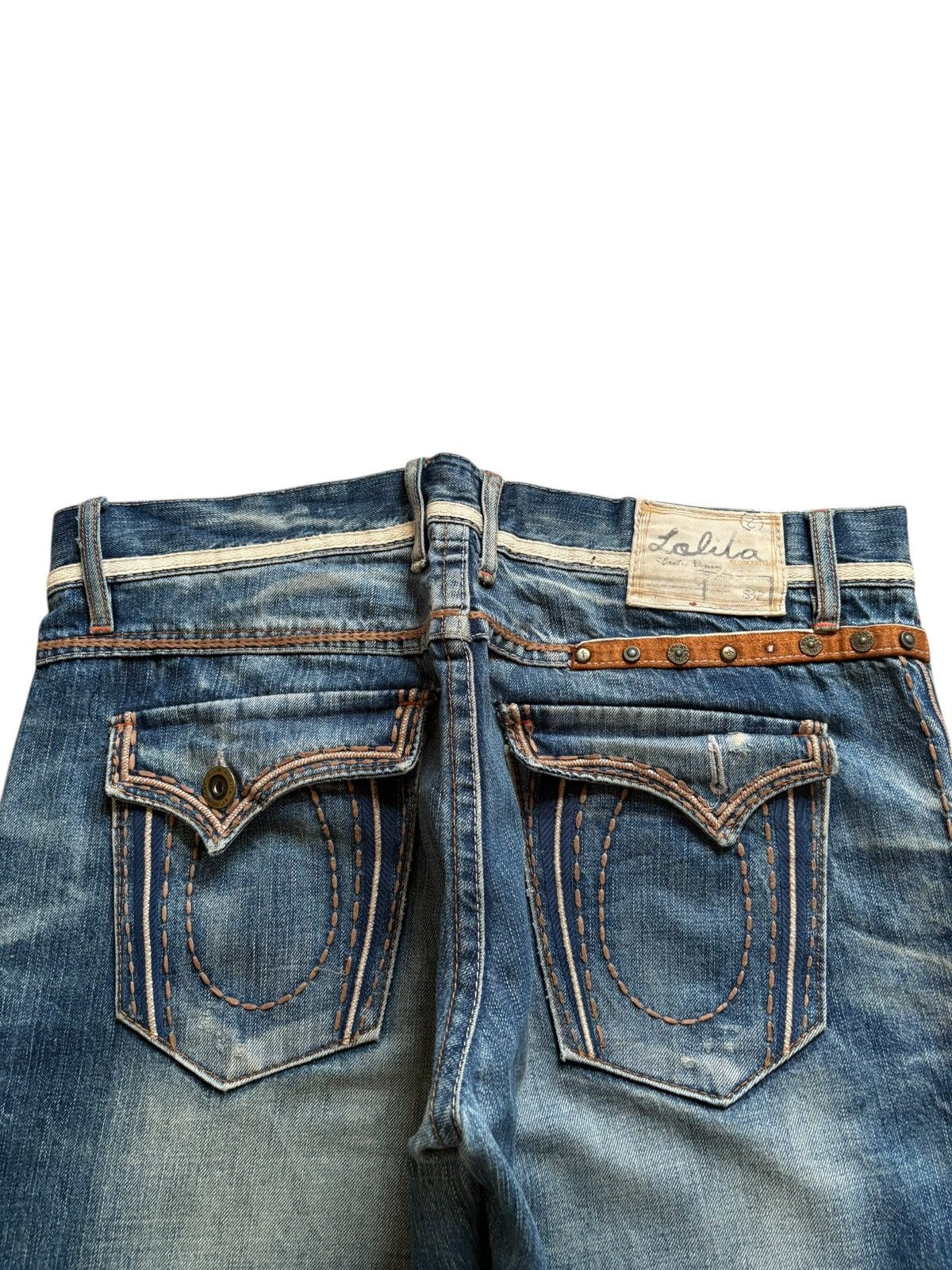 Dsquared2 Vintage Lolita Mud Wash Distressed Baggy Jeans Size 38" / US 16 / IT 52 - 8 Thumbnail