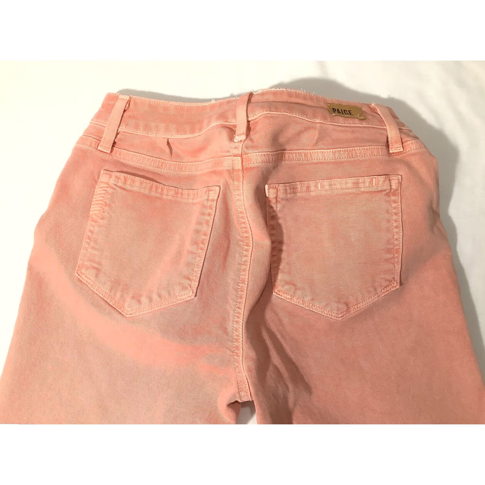 Paige Paige Verdugo Ankle Jeans Womens Pink Frayed Hem Skinny Stretch Denim Pants Size 27" / US 4 / IT 40 - 7 Thumbnail