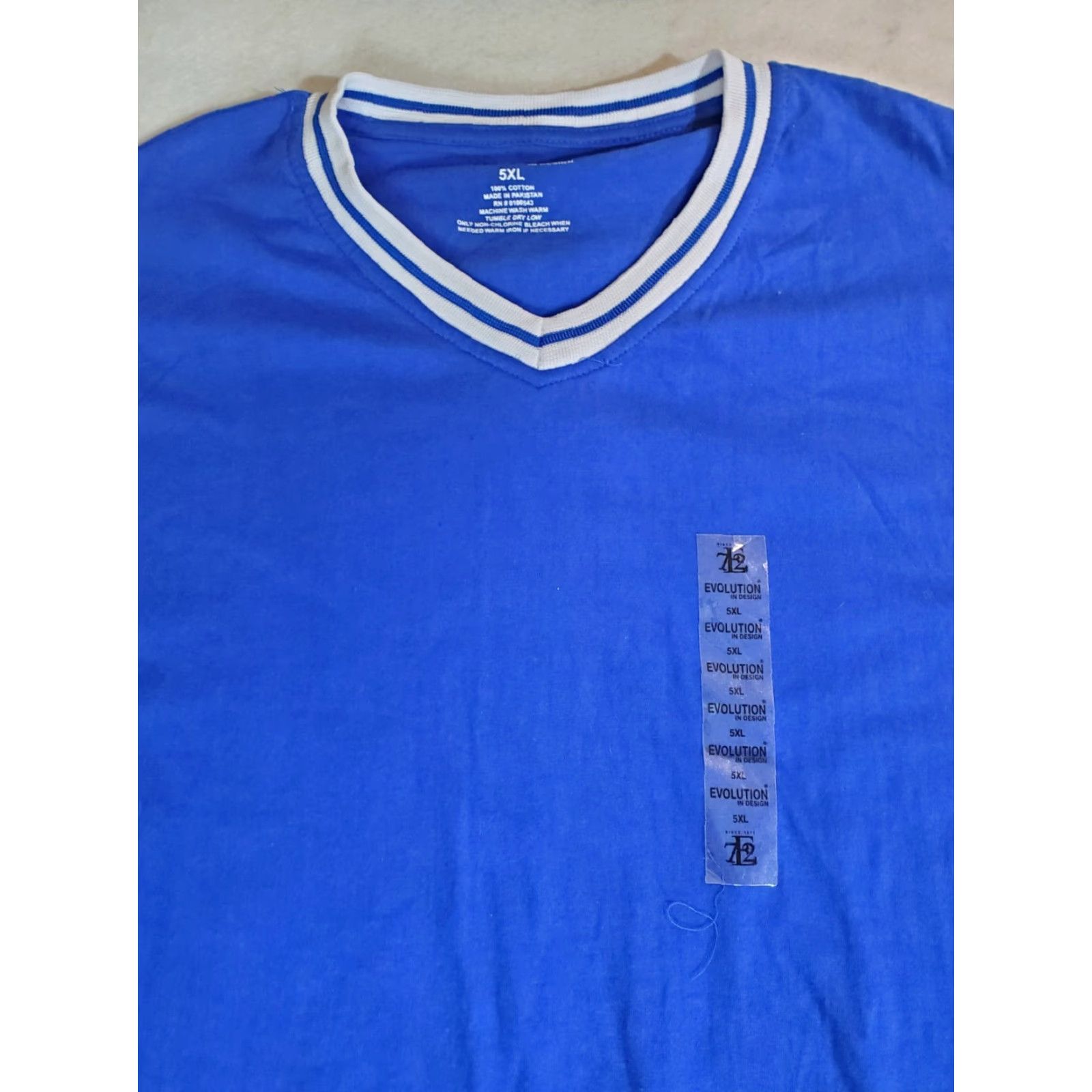 Vintage Evolution in Design- Signature Graphic Short Sleeve T-Shirt Mens SZ 5XL Blue Size US XXL / EU 58 / 5 - 2 Thumbnail