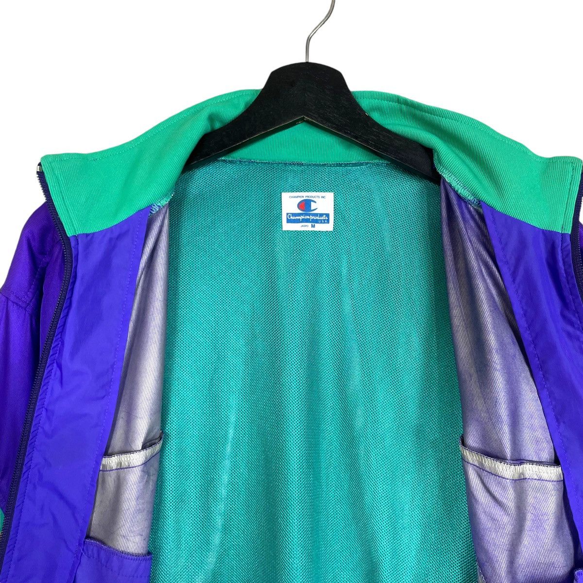 Champion Vintage 90s Champion Windbreaker Jacket Full Zipp Sportwear Size US L / EU 52-54 / 3 - 12 Thumbnail