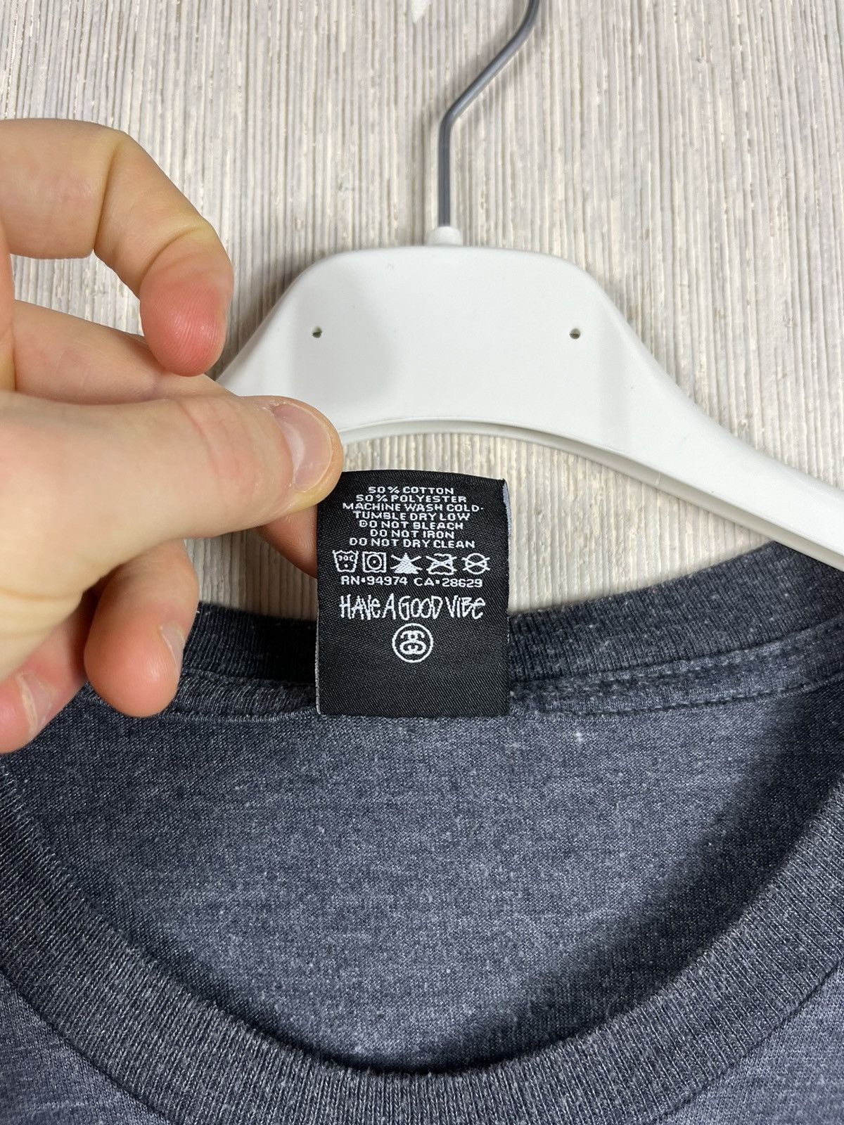 Stussy × Vintage Vintage Stussy stock back logo copyright rare tee t-shirt Size US M / EU 48-50 / 2 - 11 Thumbnail