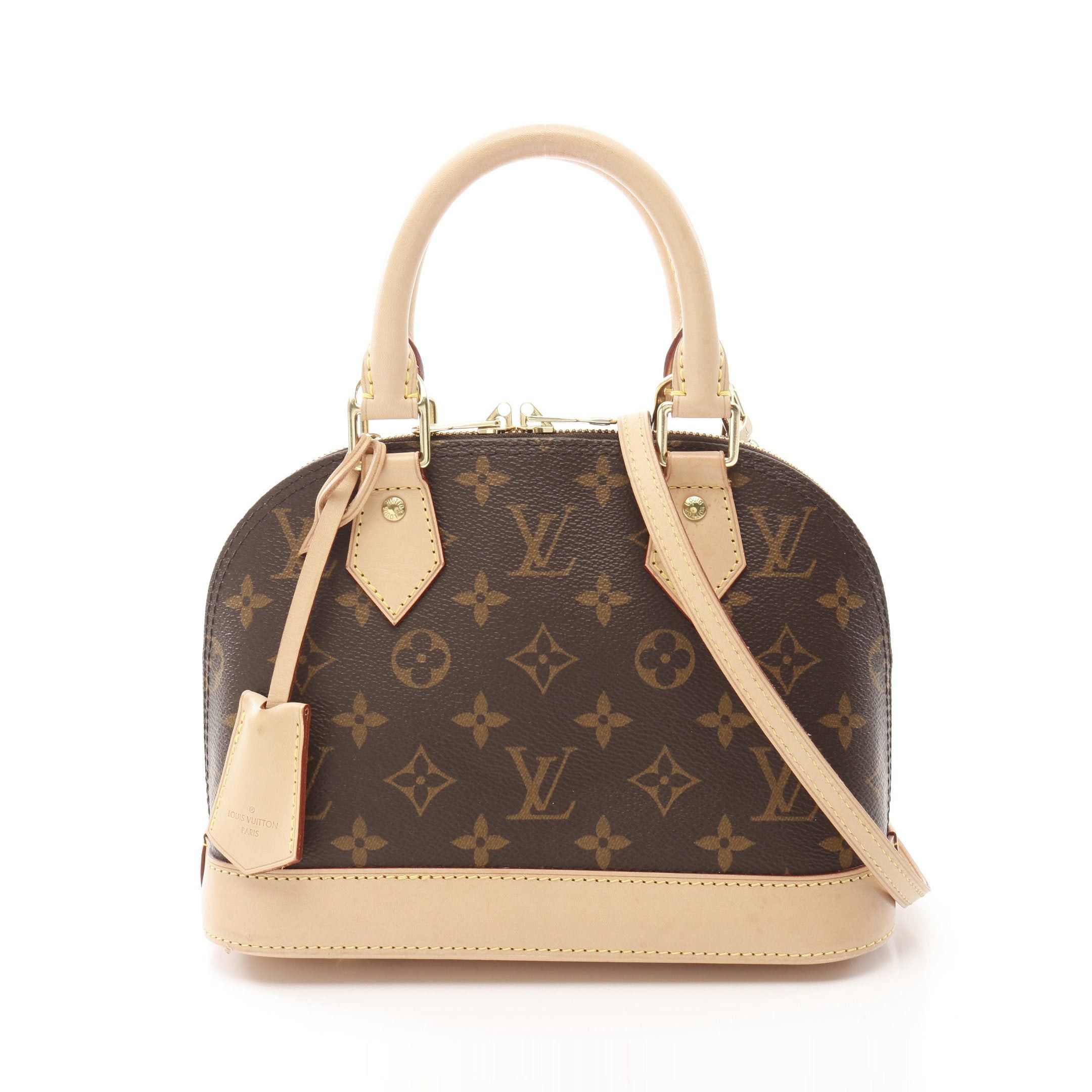 Louis Vuitton Louis Vuitton Alma Bb Monogram Handbag Leather Brown Size ONE SIZE - 1 Thumbnail