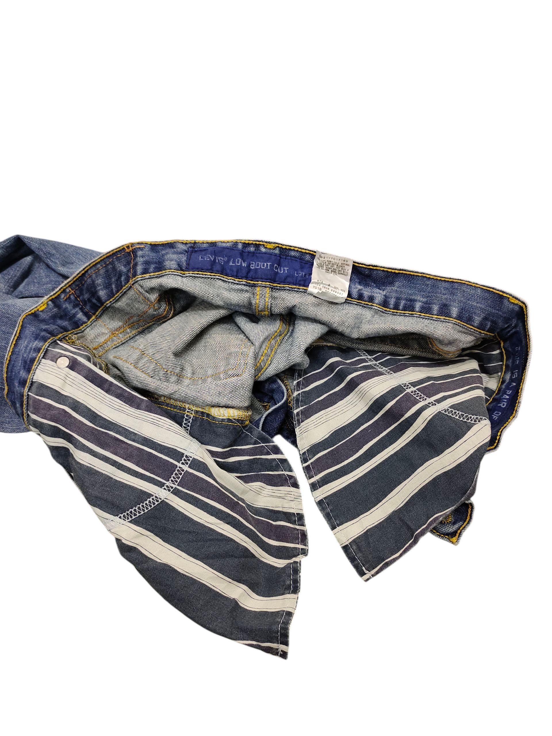 If Six Was Nine Flare Jeans Levis 527 Low Boot Cut Denim Distress Faded Size US 34 / EU 50 - 14 Thumbnail