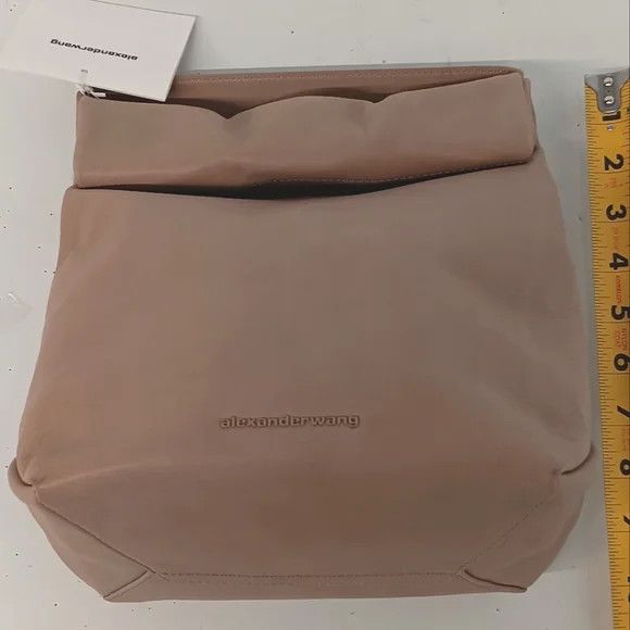 Alexander Wang Alexander Wang Waxed Leather Lunch Tote - Mushroom Size ONE SIZE - 12 Thumbnail