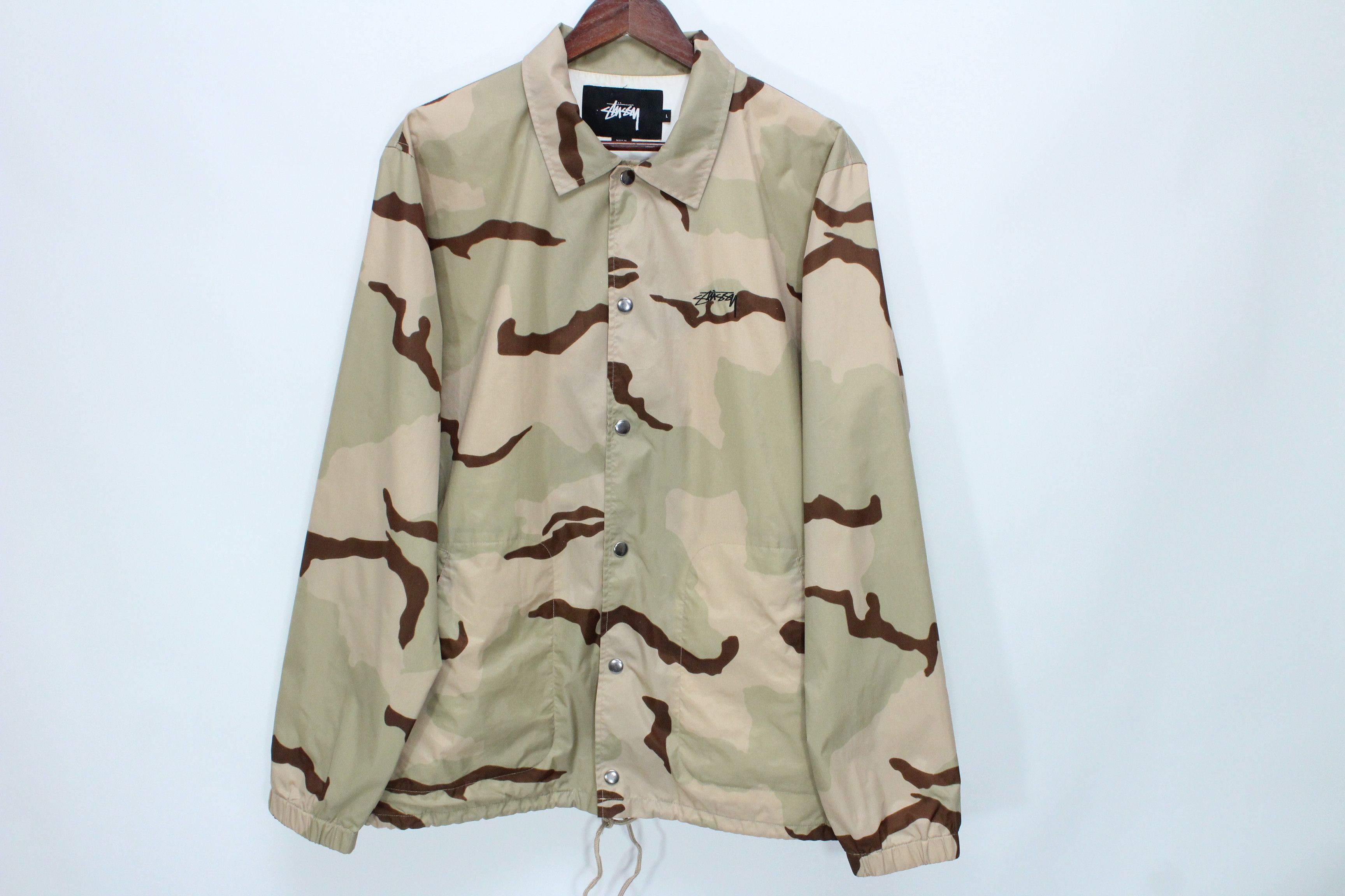 Stussy Stussy Coach Jacket Camo Size L Size US L / EU 52-54 / 3 - 5 Thumbnail