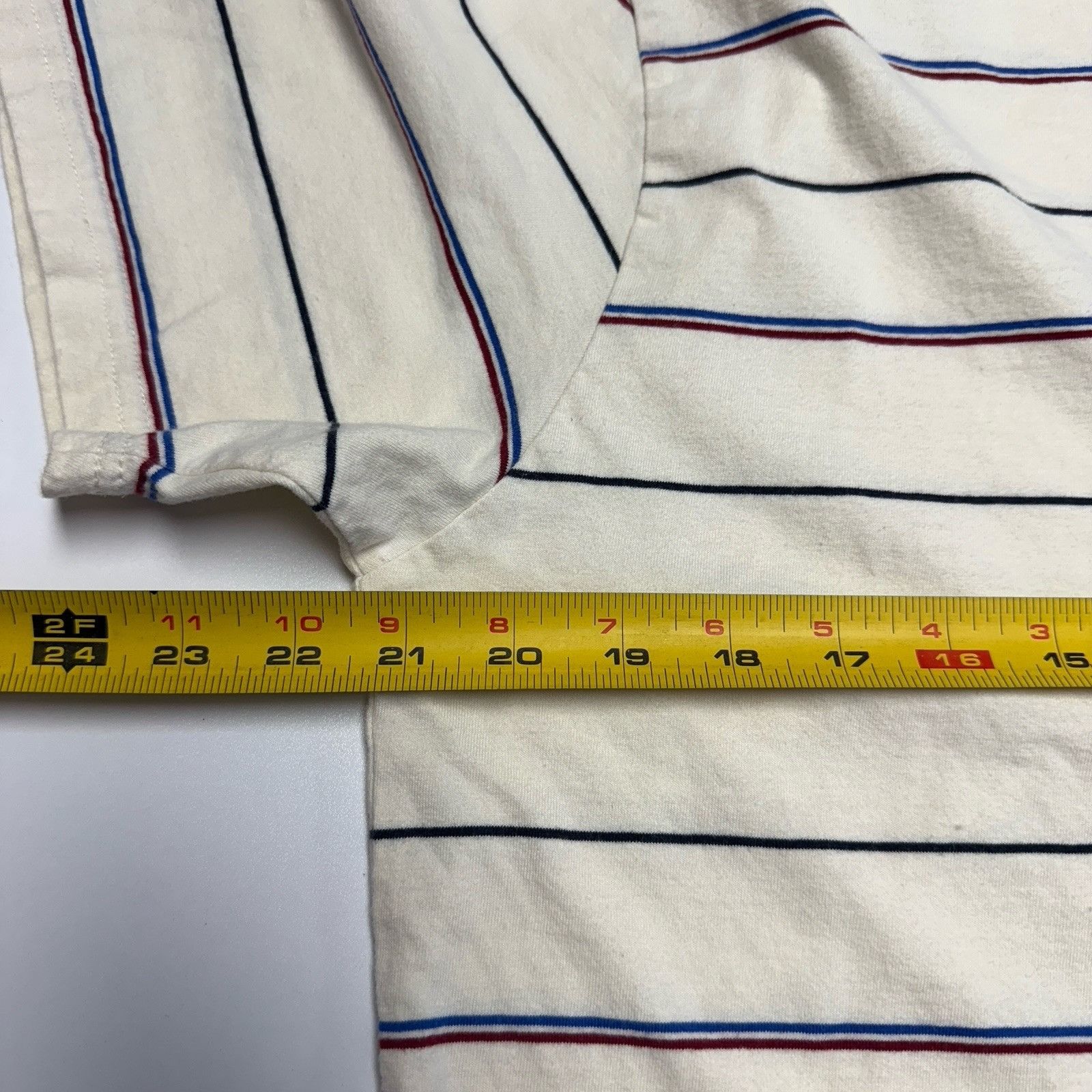 Cotton On Beyond T Shirt Mens Large 21x25 White Striped Skate Loose Size US L / EU 52-54 / 3 - 7 Thumbnail