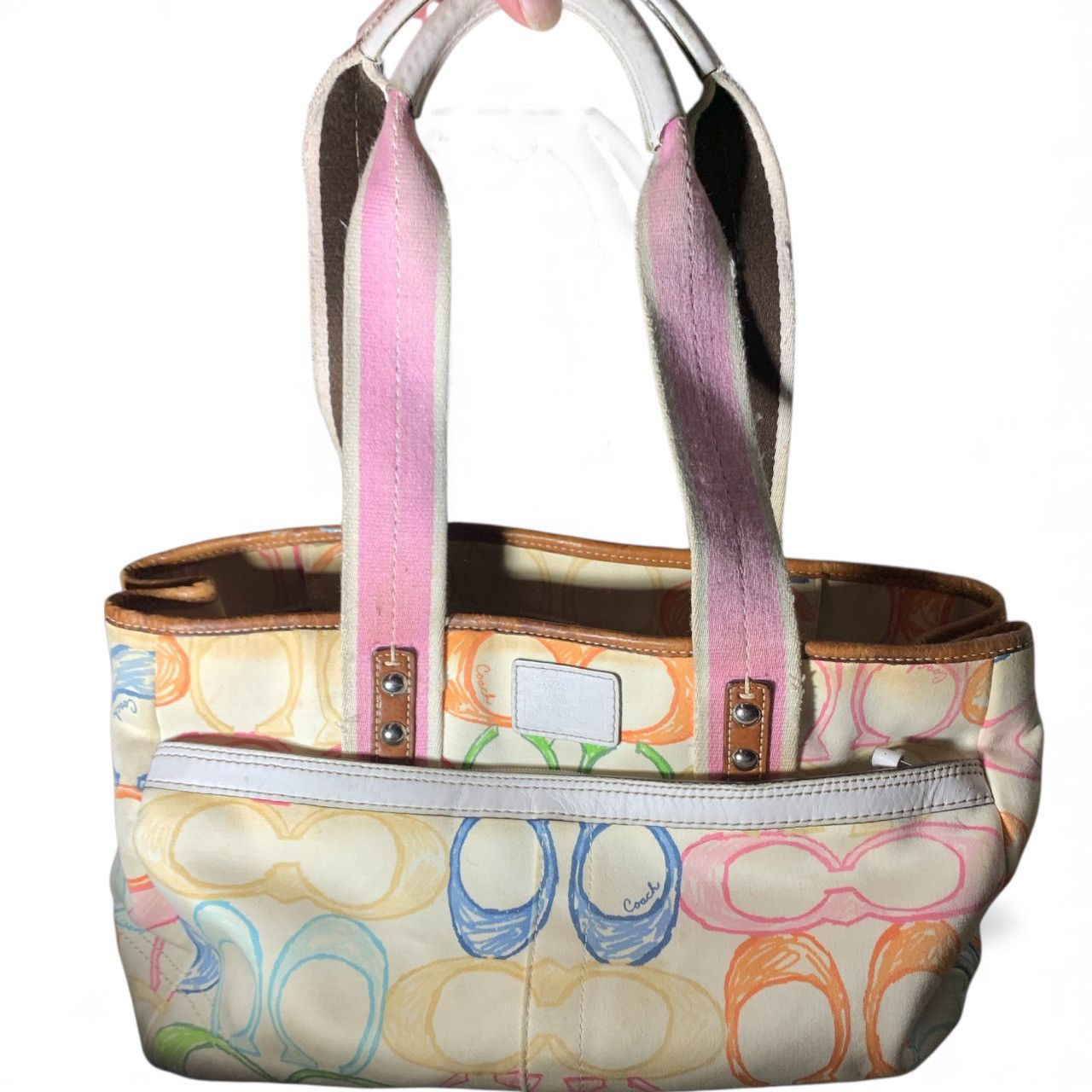 Coach Coach Multicolored Hand Tote (item#b157) Size ONE SIZE - 1 Thumbnail
